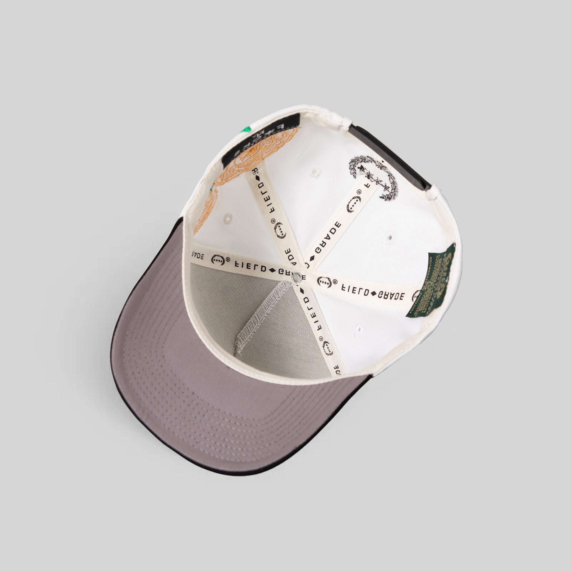 NO F*CKS GIVEN MARIGOLD OFF WHITE BLACK WOOL TRUCKER