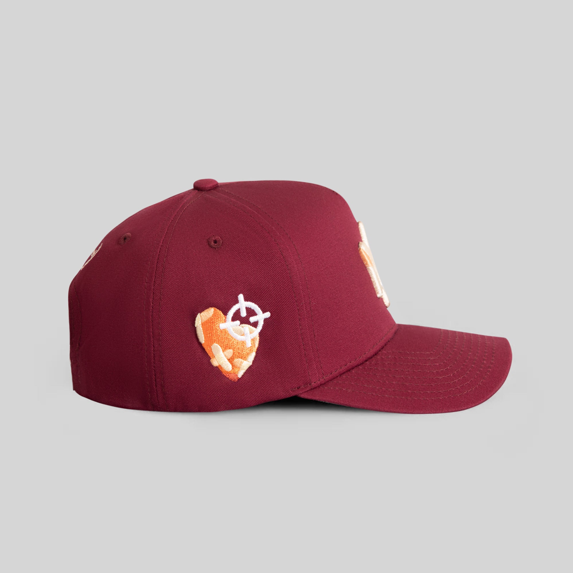 FIELD GRADE X KURVE STUDIO NY IS HEALING BORDEAUX TWILL TRUCKER