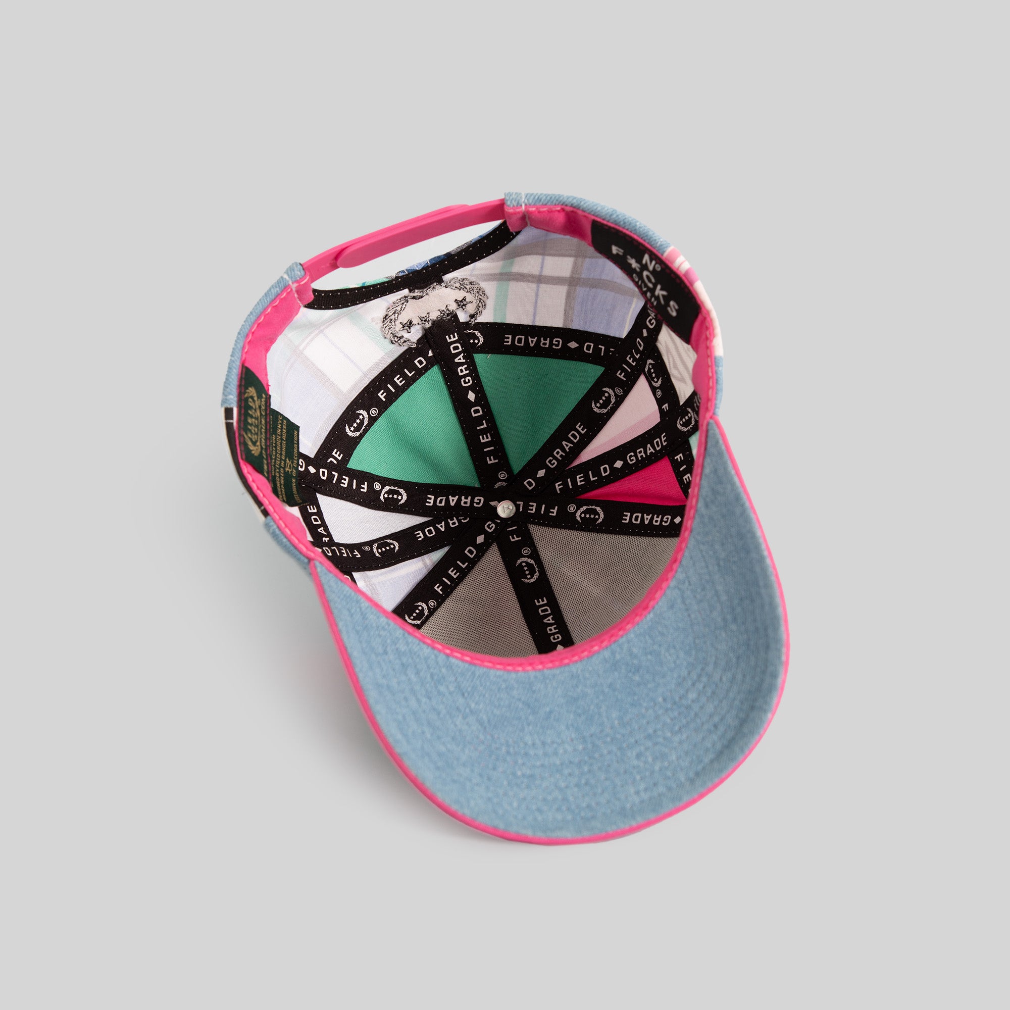 NO F*CKS GIVEN SUMMER PATCHWORK TWILL TRUCKER