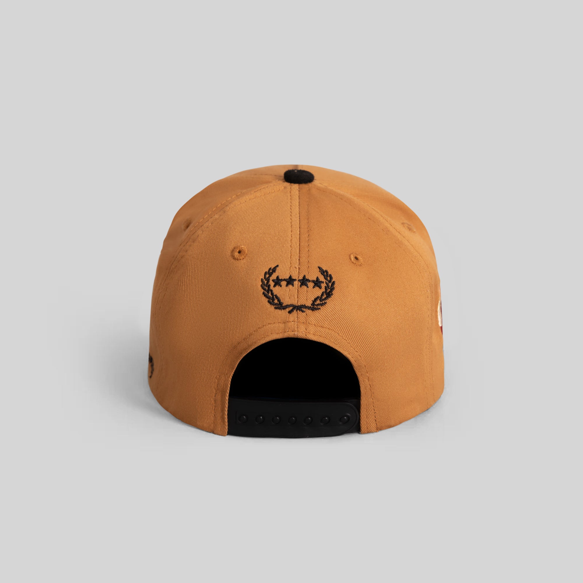 FIELD GRADE X KURVE STUDIO NY IS HEALING WHEAT BLACK TWILL SUEDE TRUCKER