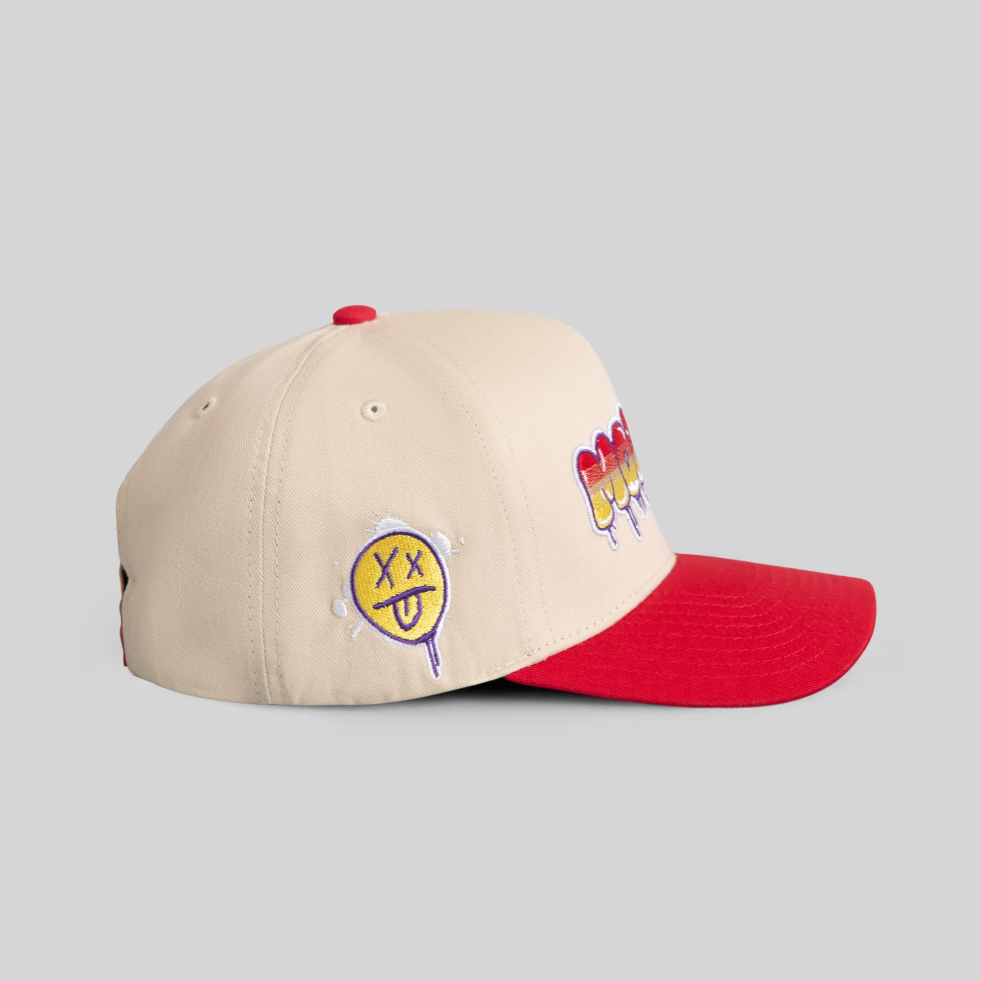 MODEST SAND RED TWILL TRUCKER