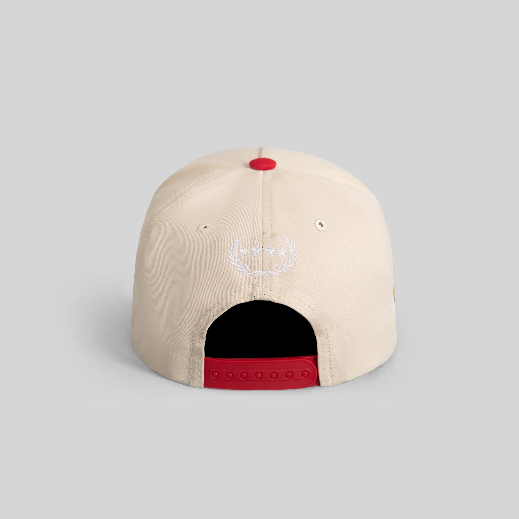 MODEST SAND RED TWILL TRUCKER