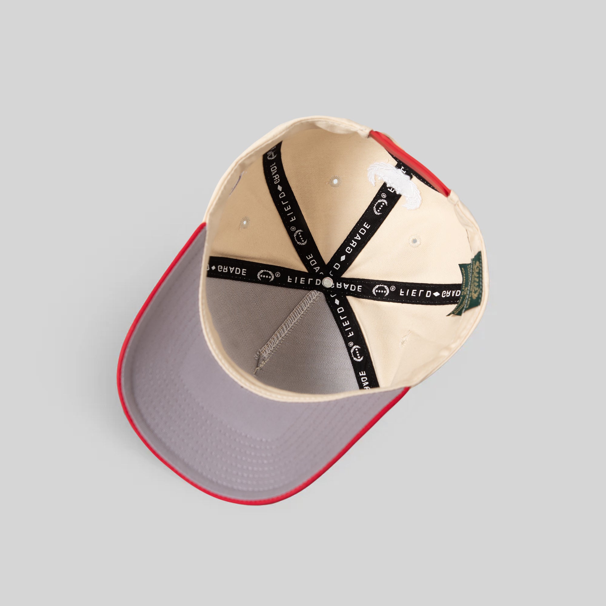 MODEST SAND RED TWILL TRUCKER