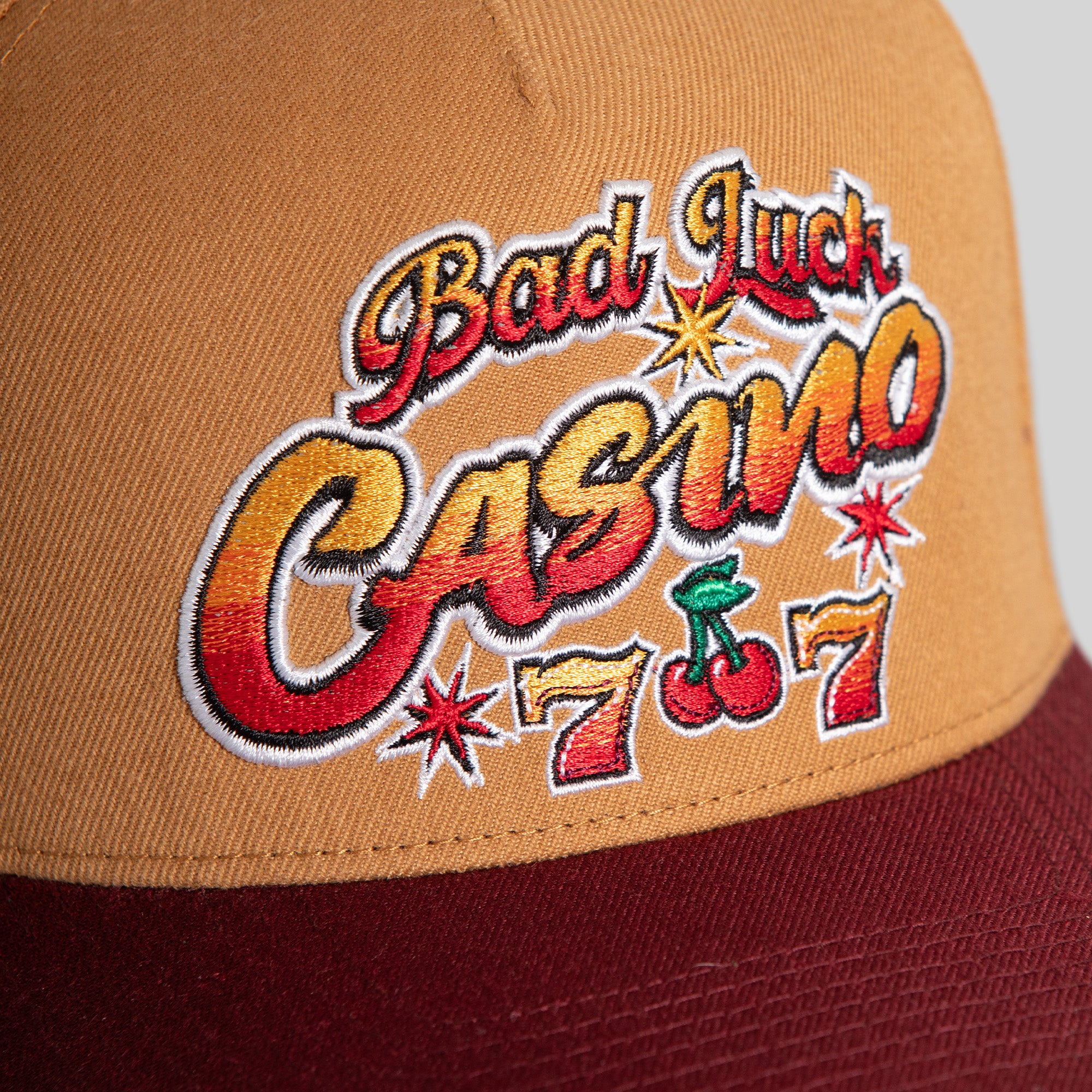 BAD LUCK CASINO WHEAT BORDEAUX WOOL TRUCKER