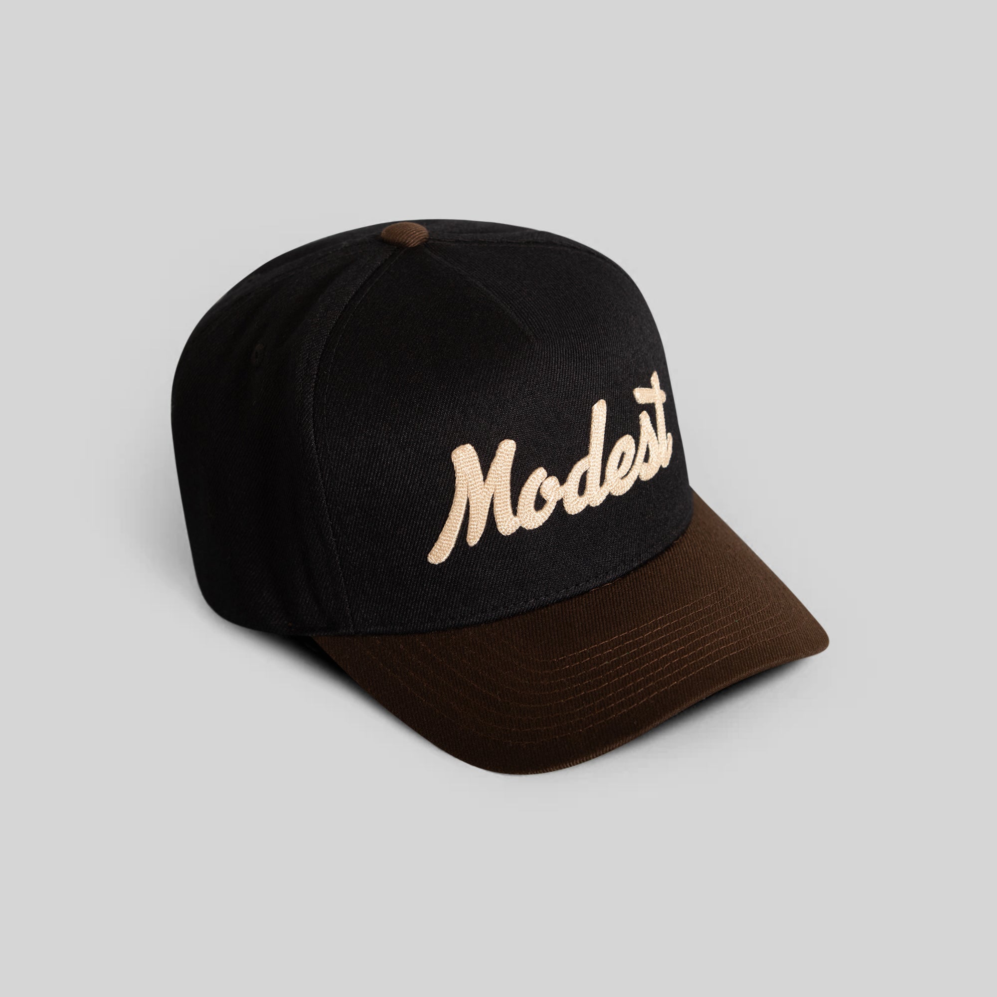 MODEST BLACK MOCHA WOOL TRUCKER