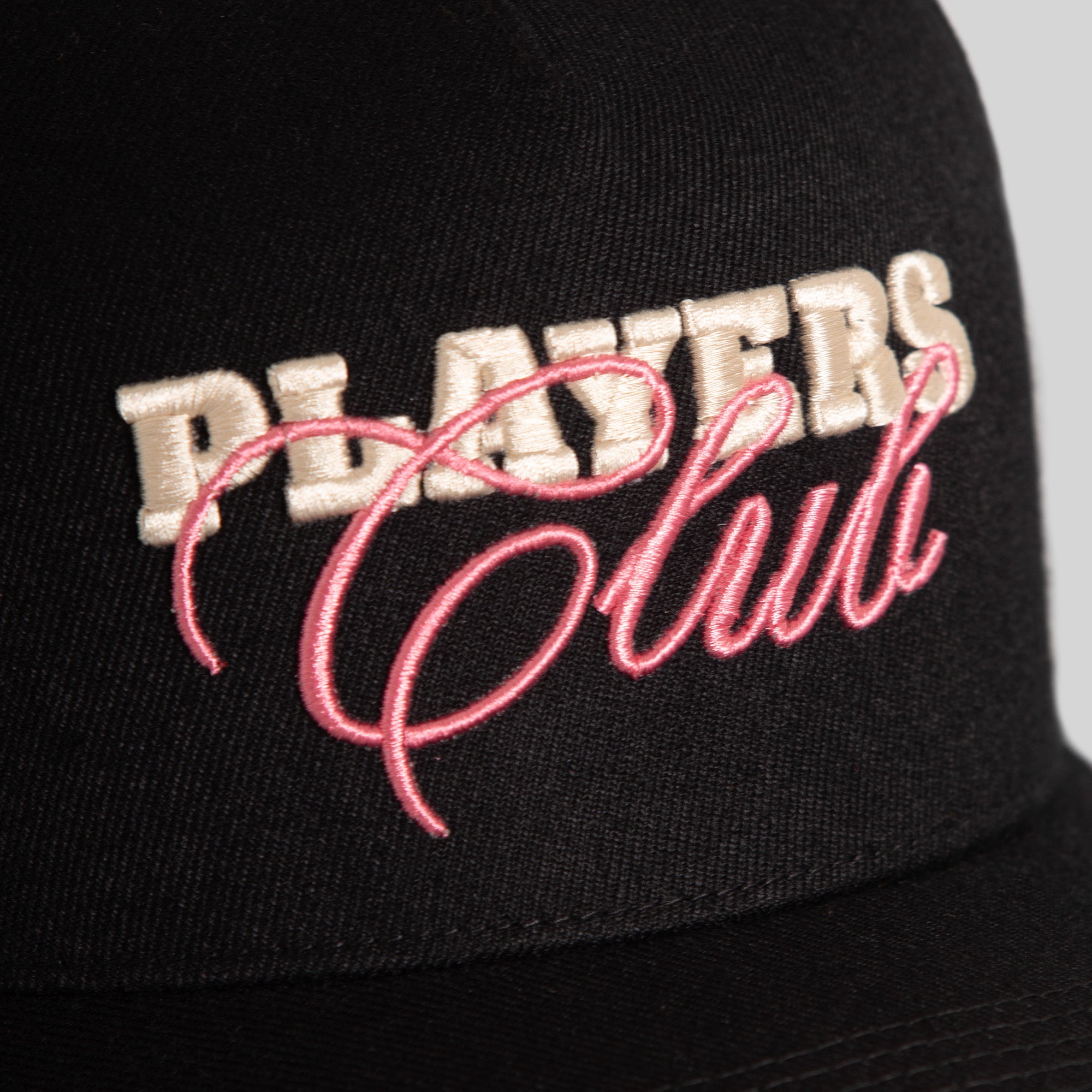 PLAYERS CLUB BLACK WOOL TRUCKER
