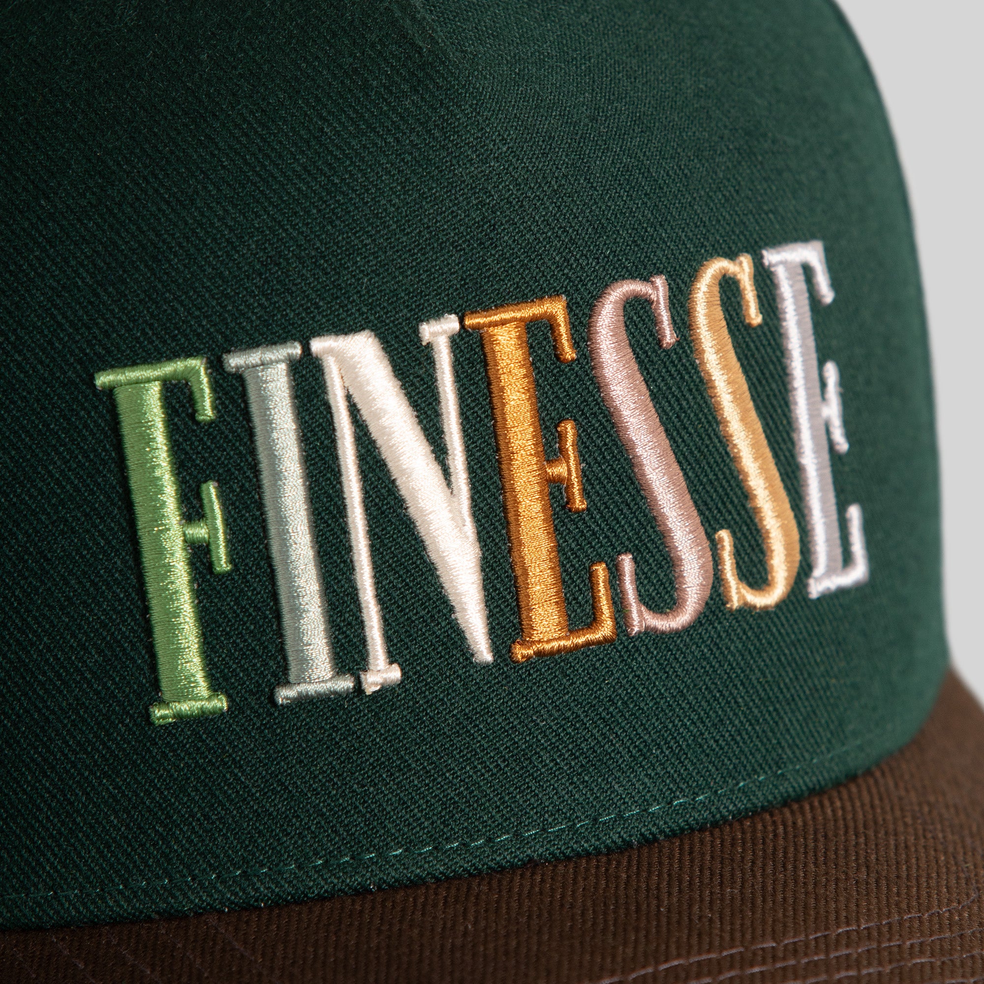 FINESSE FG GREEN MOCHA WOOL TRUCKER