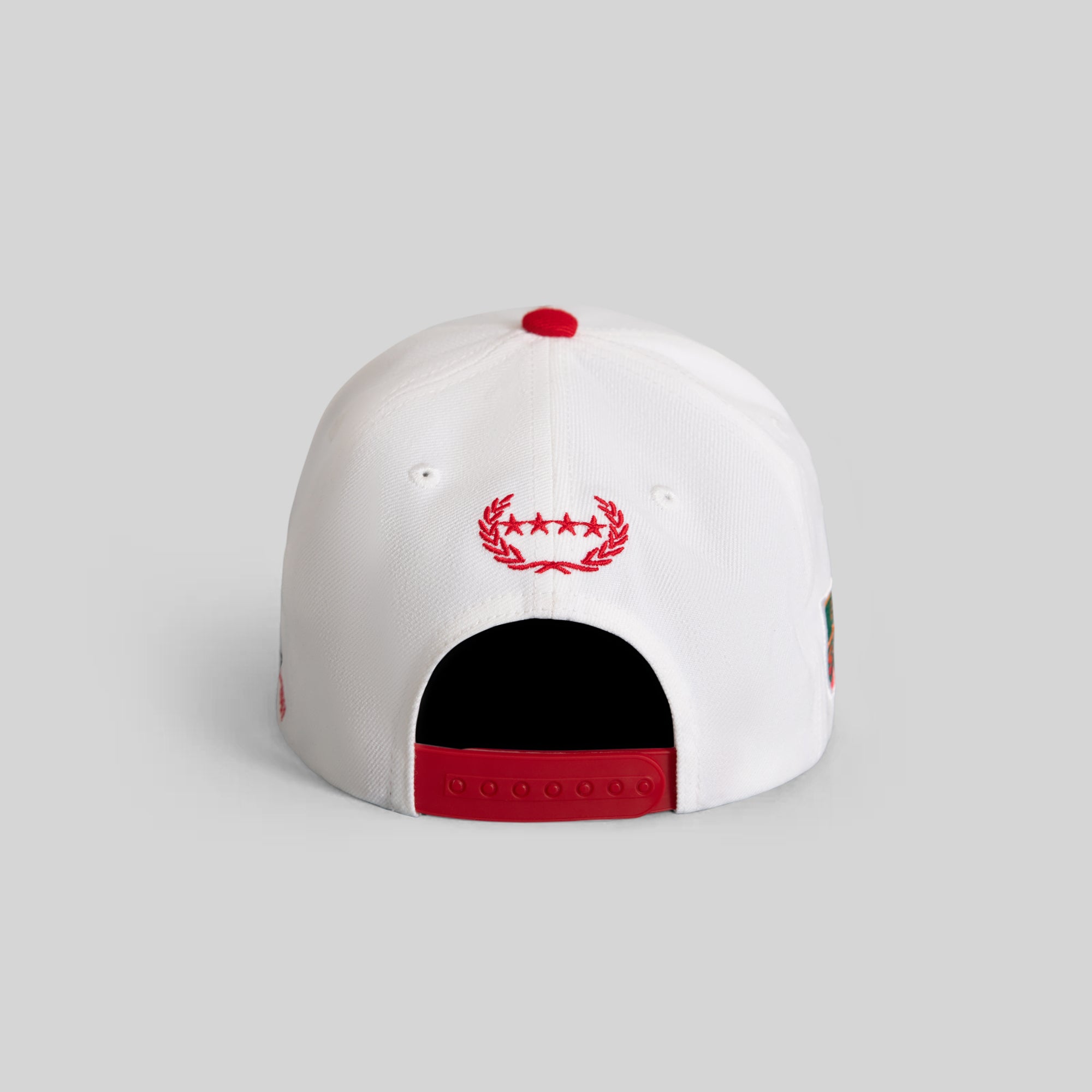 SORRY I'M HIGH OFF WHITE RED WOOL TRUCKER