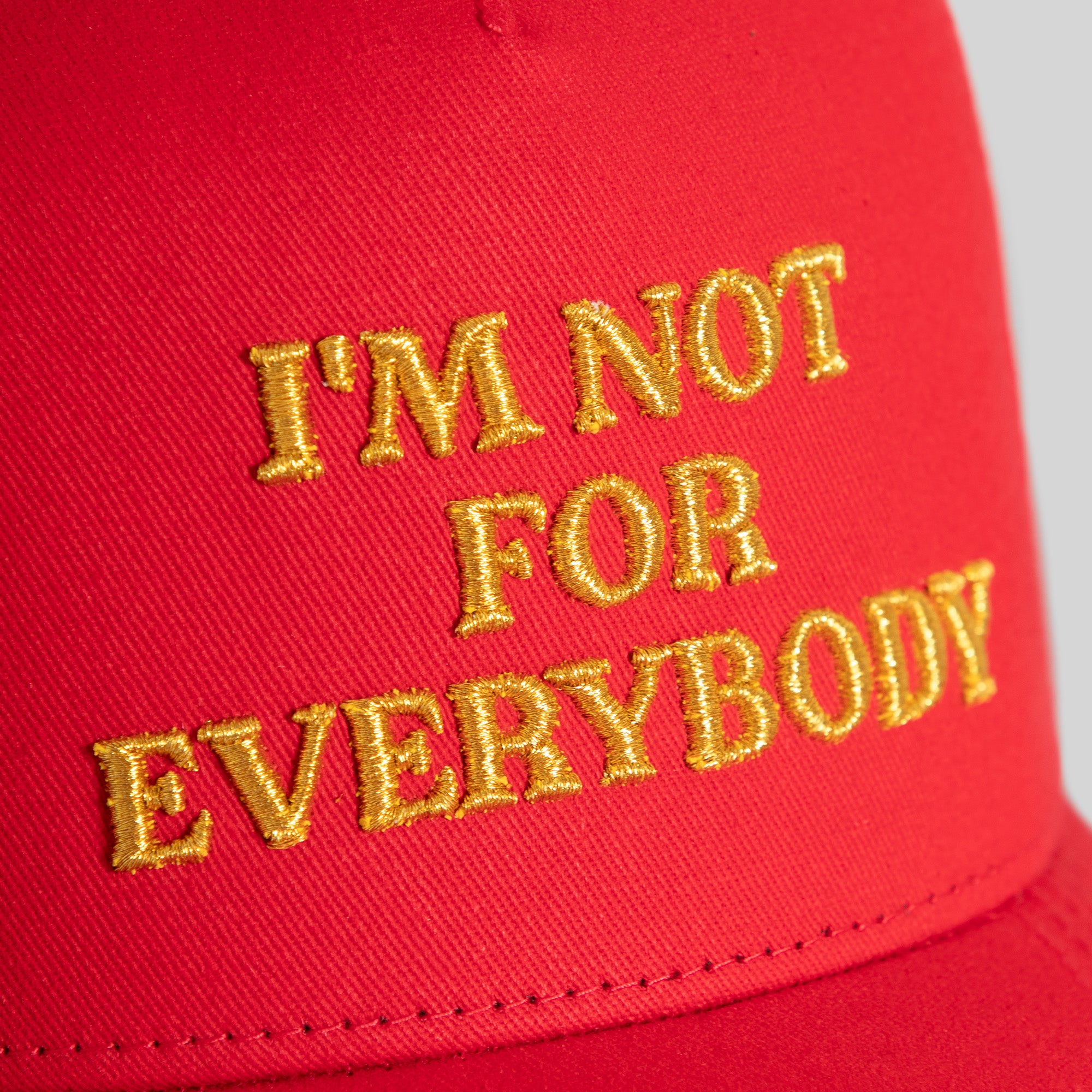 I'M NOT FOR EVERYBODY RED TWILL TRUCKER