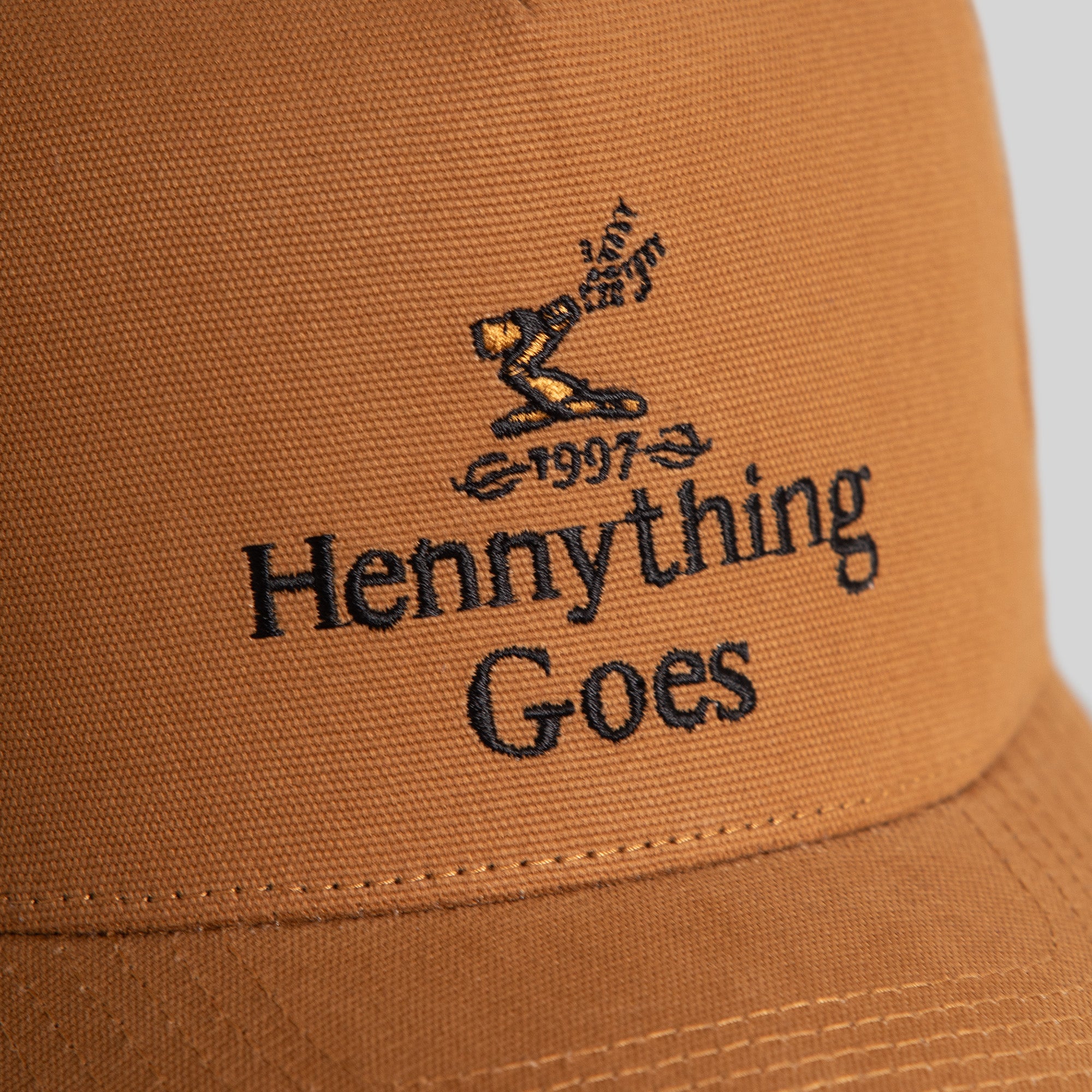 HENNYTHING GOES WHEAT DUCK CANVAS TRUCKER