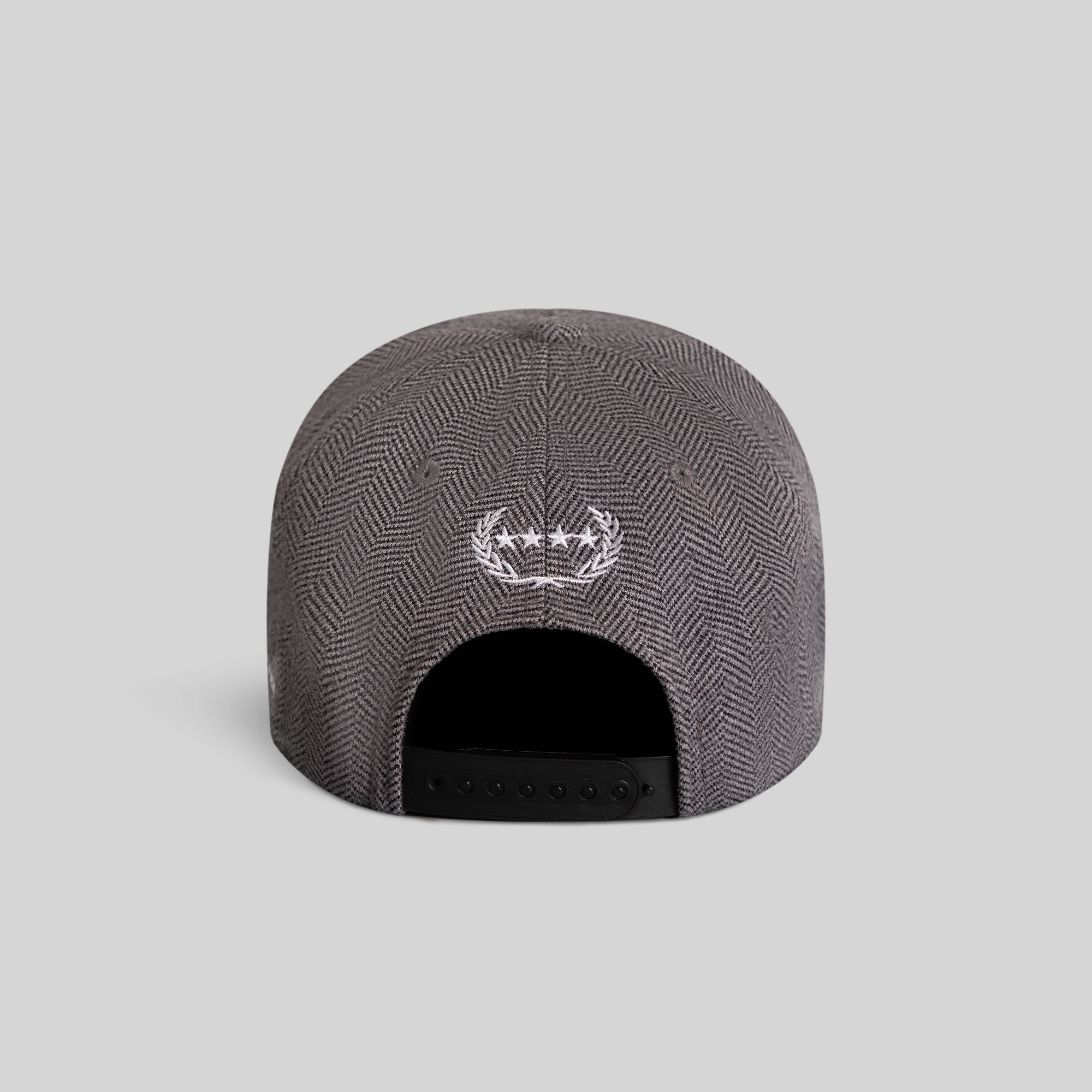 NO F*CKS GIVEN HERRINGBONE BLACK WHITE TRUCKER