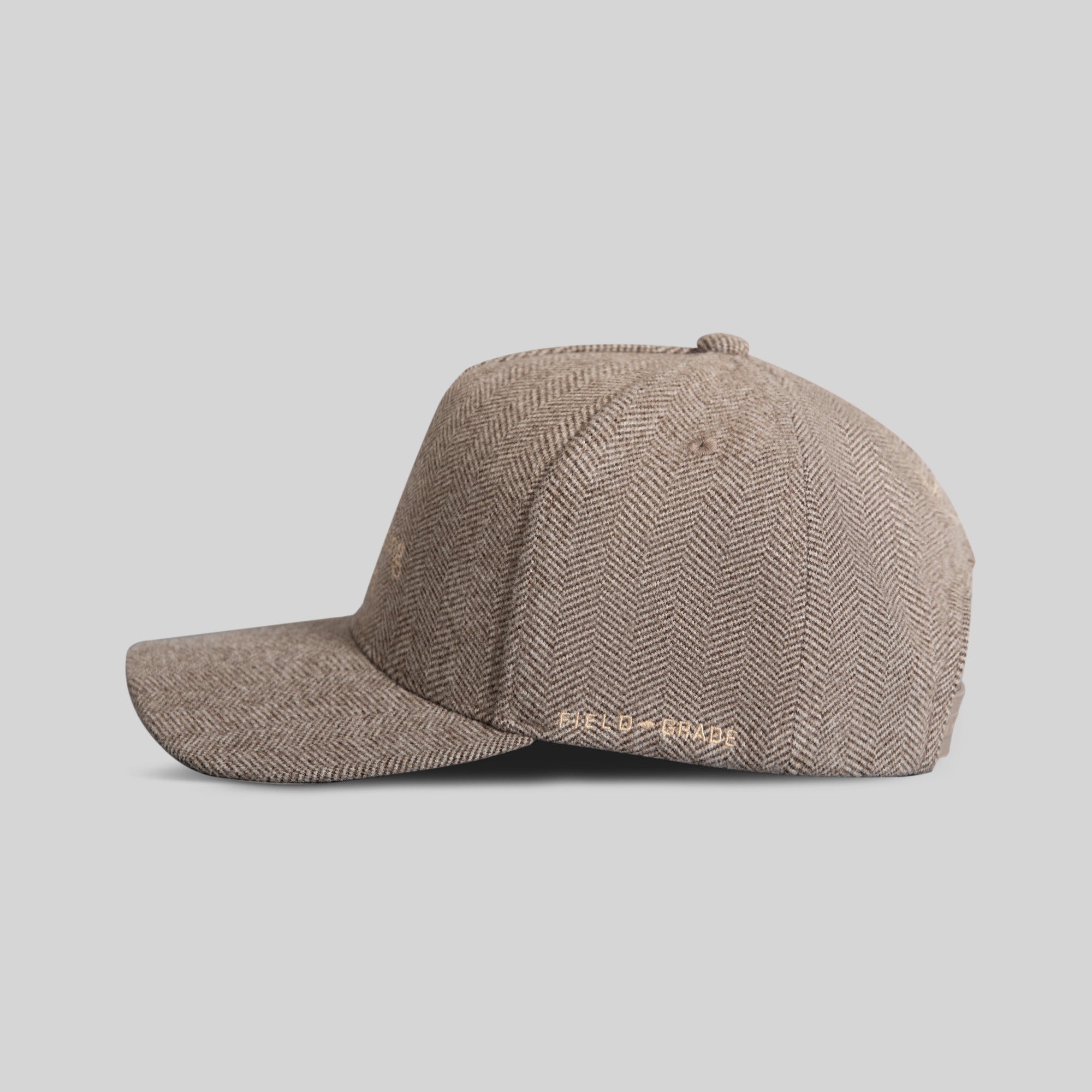 HENNYTHING GOES HERRINGBONE MOCHA WHEAT TRUCKER