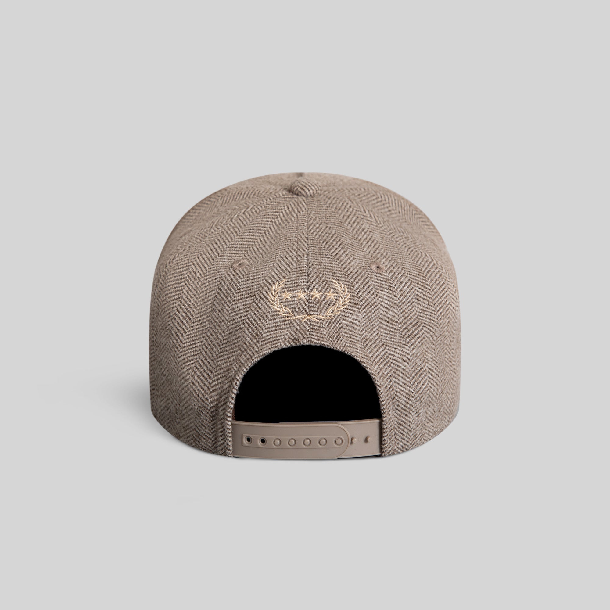 HENNYTHING GOES HERRINGBONE MOCHA WHEAT TRUCKER