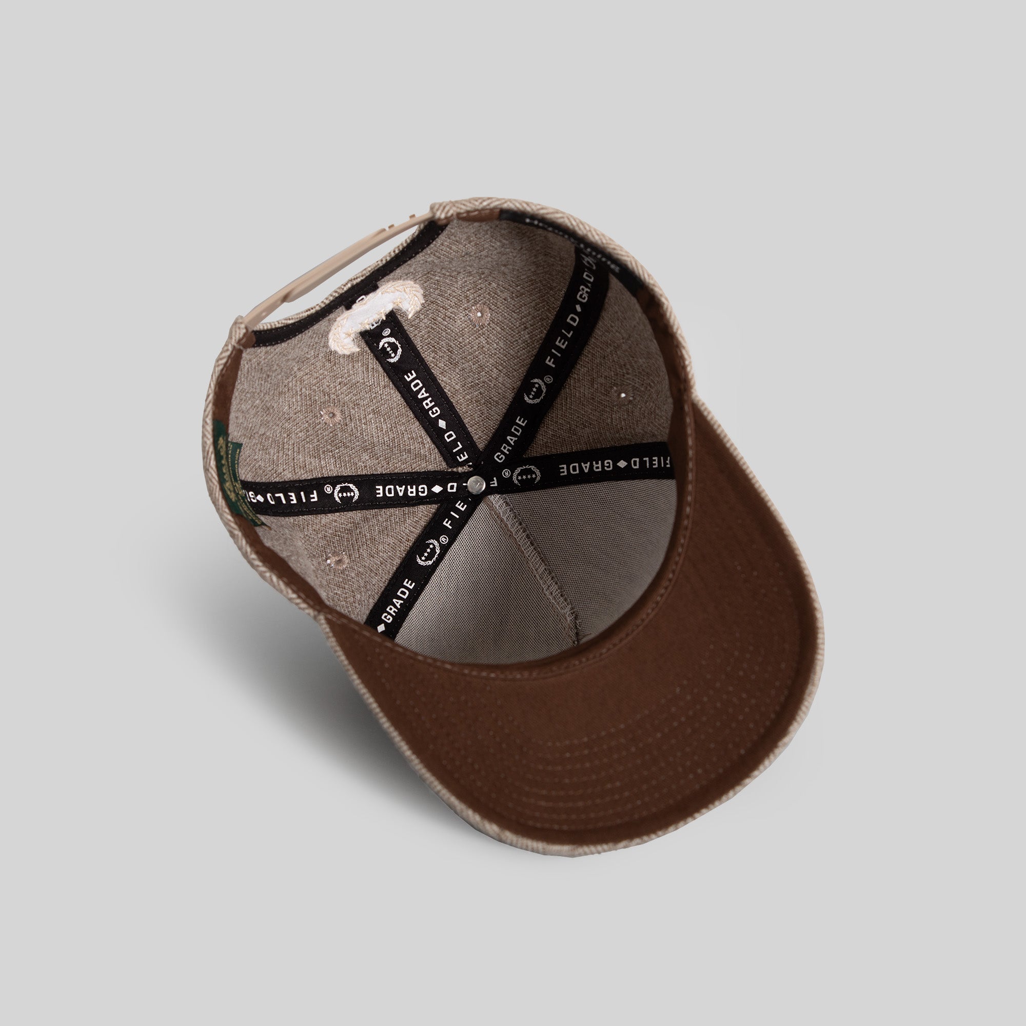 HENNYTHING GOES HERRINGBONE MOCHA WHEAT TRUCKER