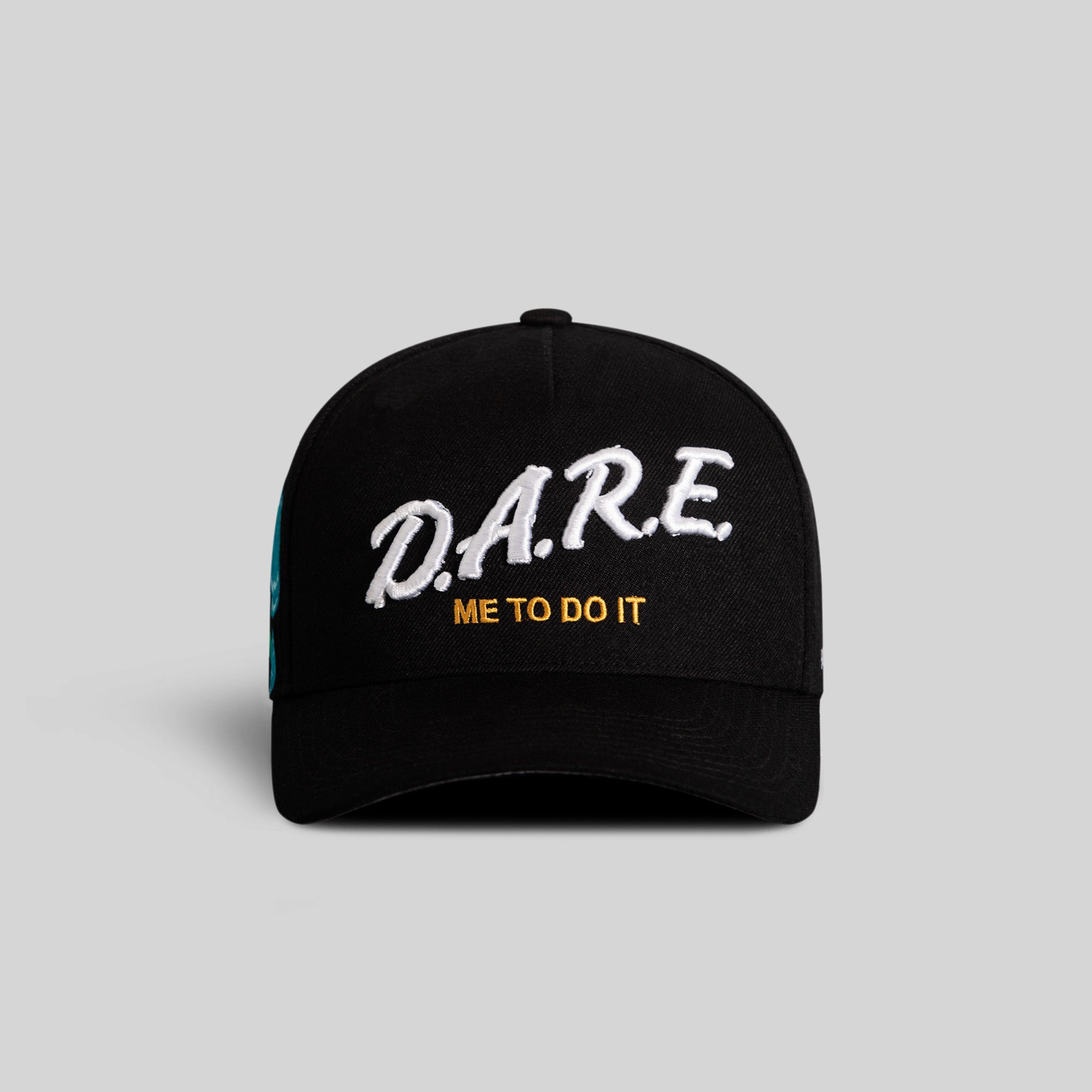 DARE ME TO DO IT 2.0  MARIGOLD BLACK WOOL TRUCKER