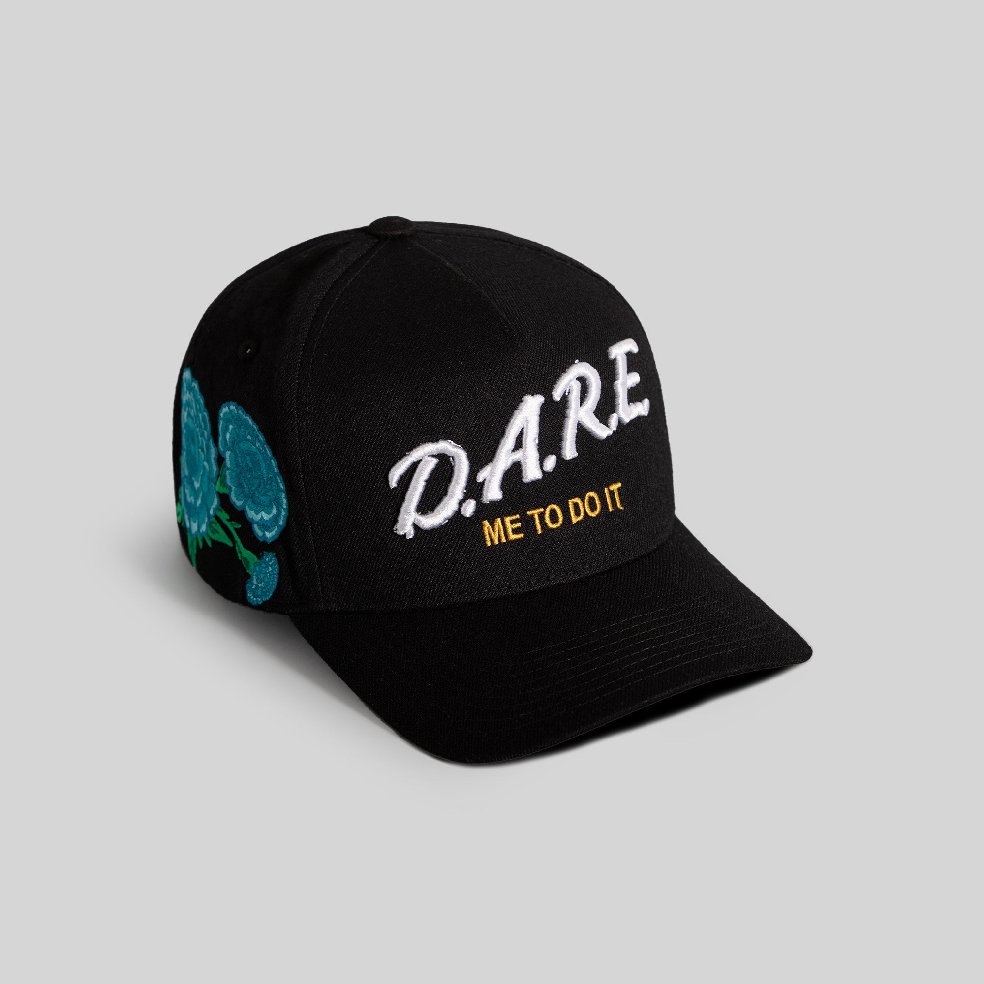 DARE ME TO DO IT 2.0  MARIGOLD BLACK WOOL TRUCKER