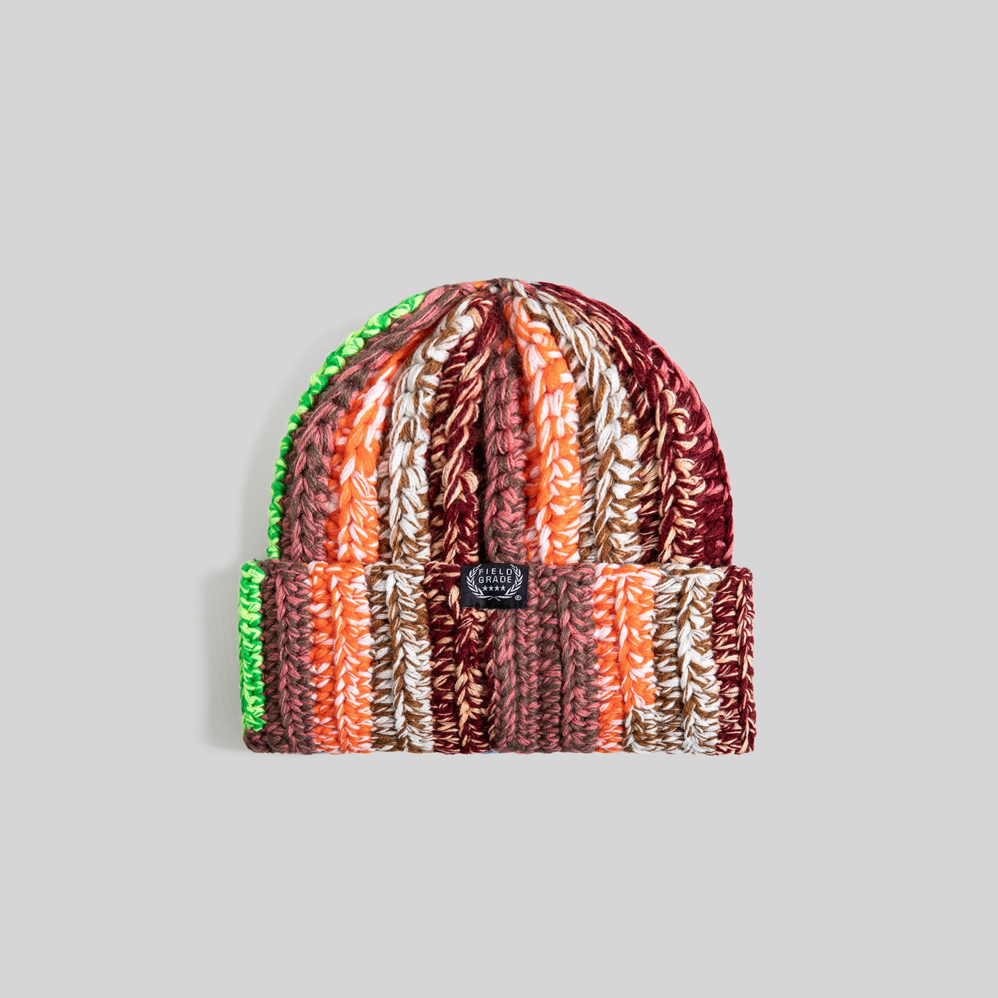 FIELD GRADE CROCHET WATCH CAP MULTI-COLOR