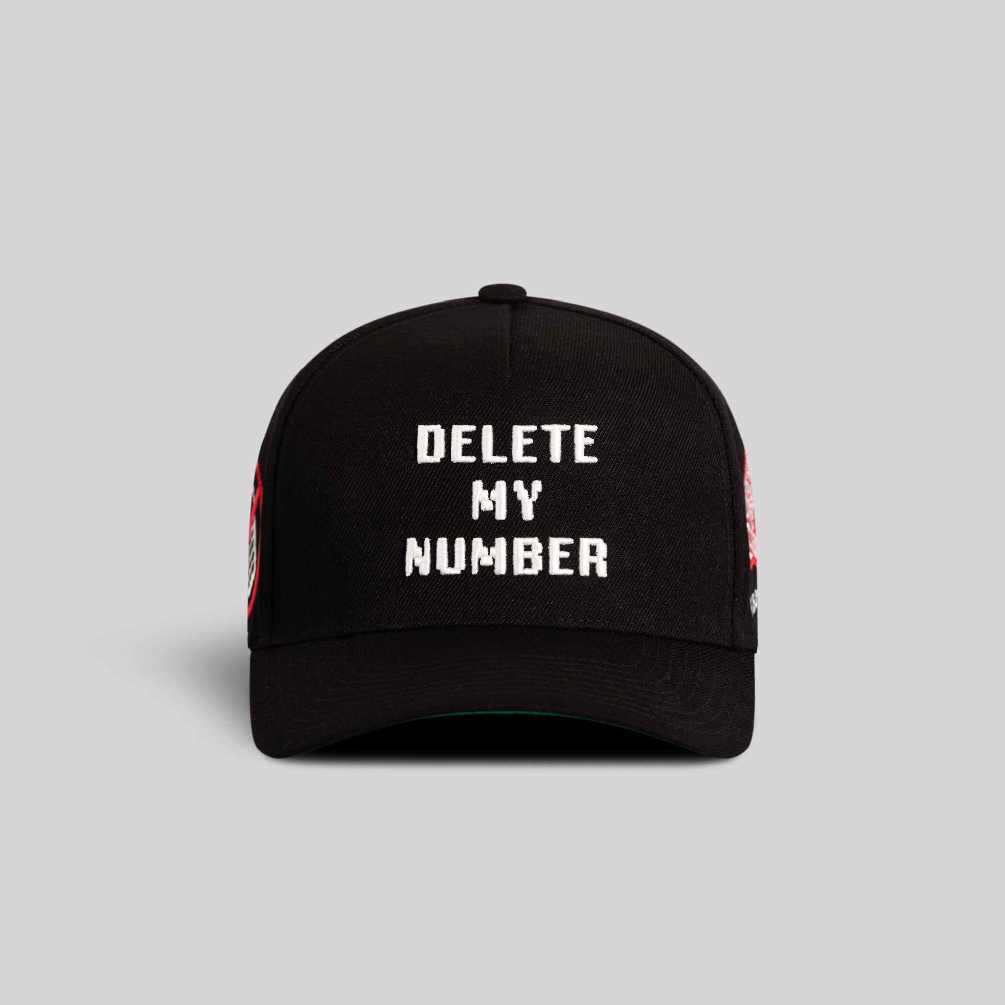 DELETE MY NUMBER BLACK WOOL TRUCKER
