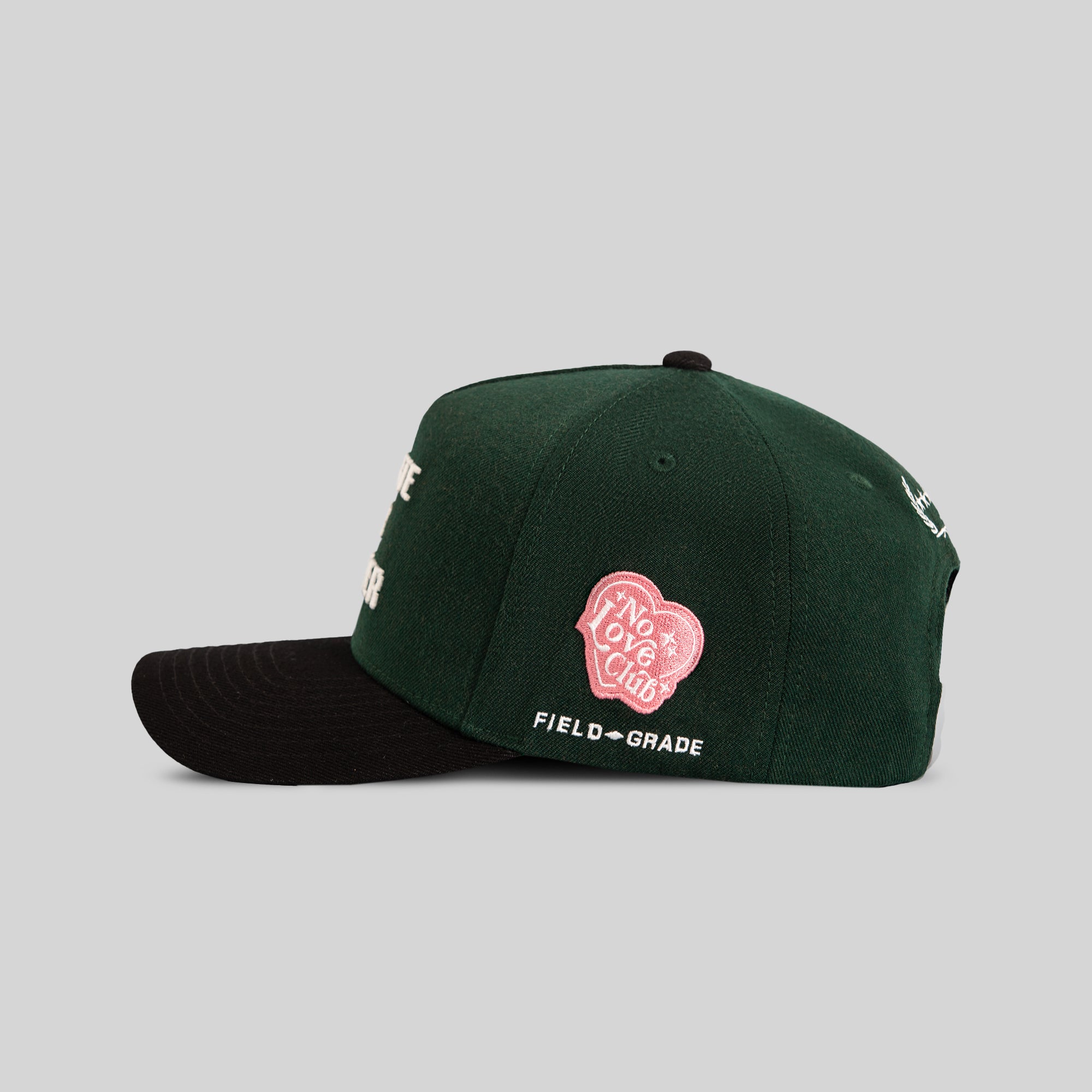 DELETE MY NUMBER EMERALD BLACK WOOL TRUCKER