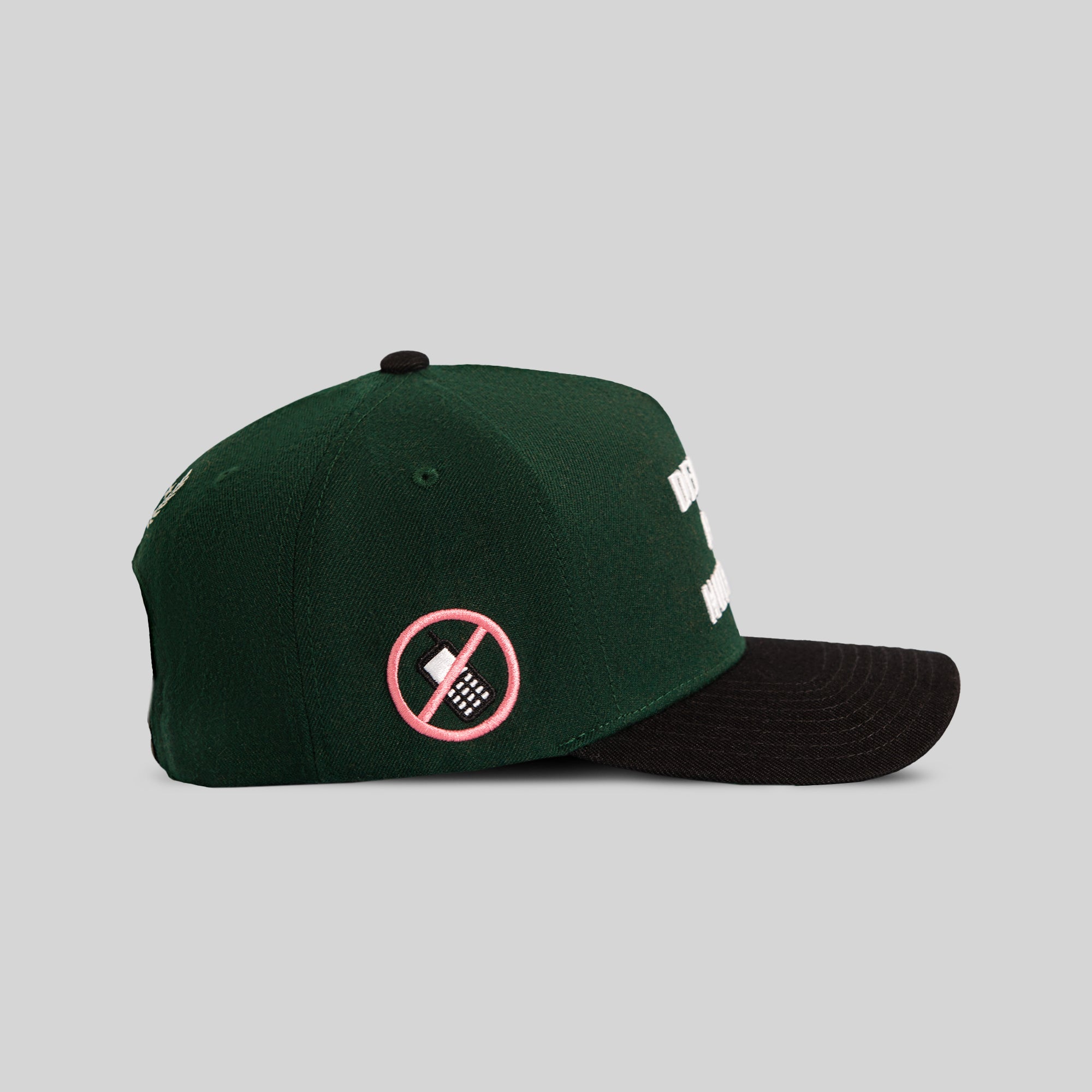 DELETE MY NUMBER EMERALD BLACK WOOL TRUCKER