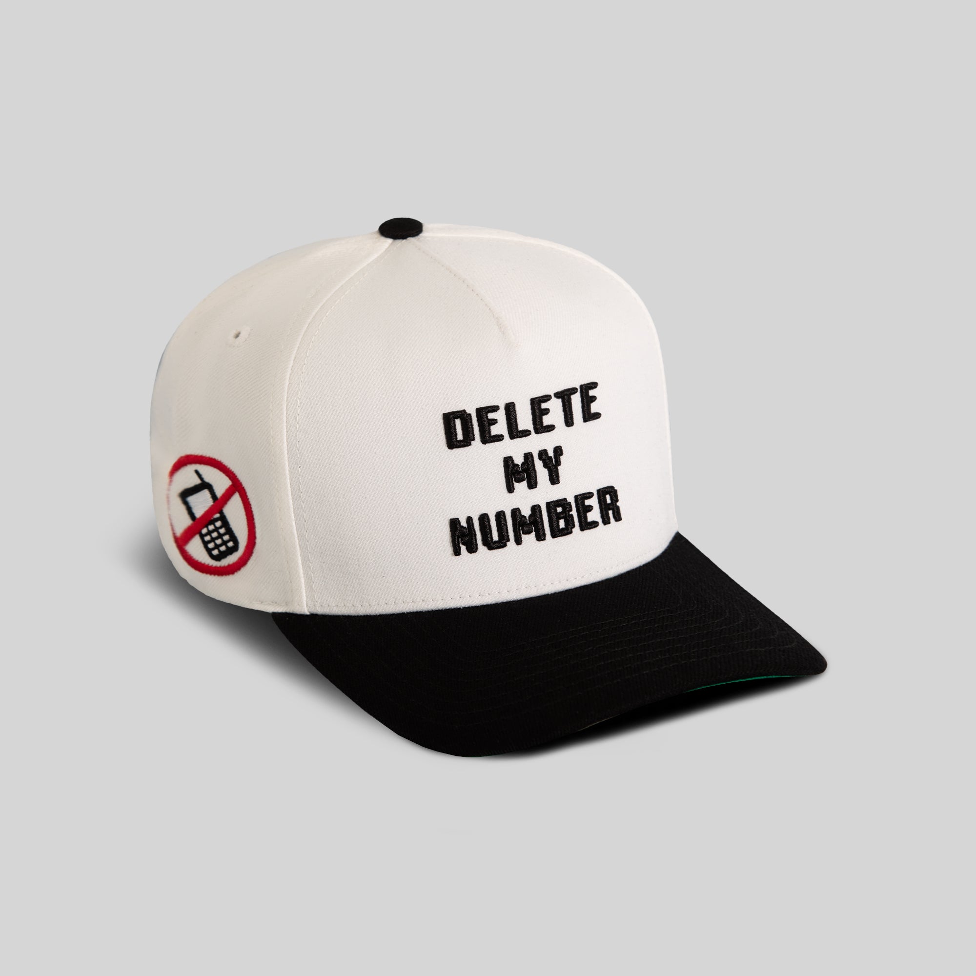 DELETE MY NUMBER OFF WHITE BLACK WOOL TRUCKER