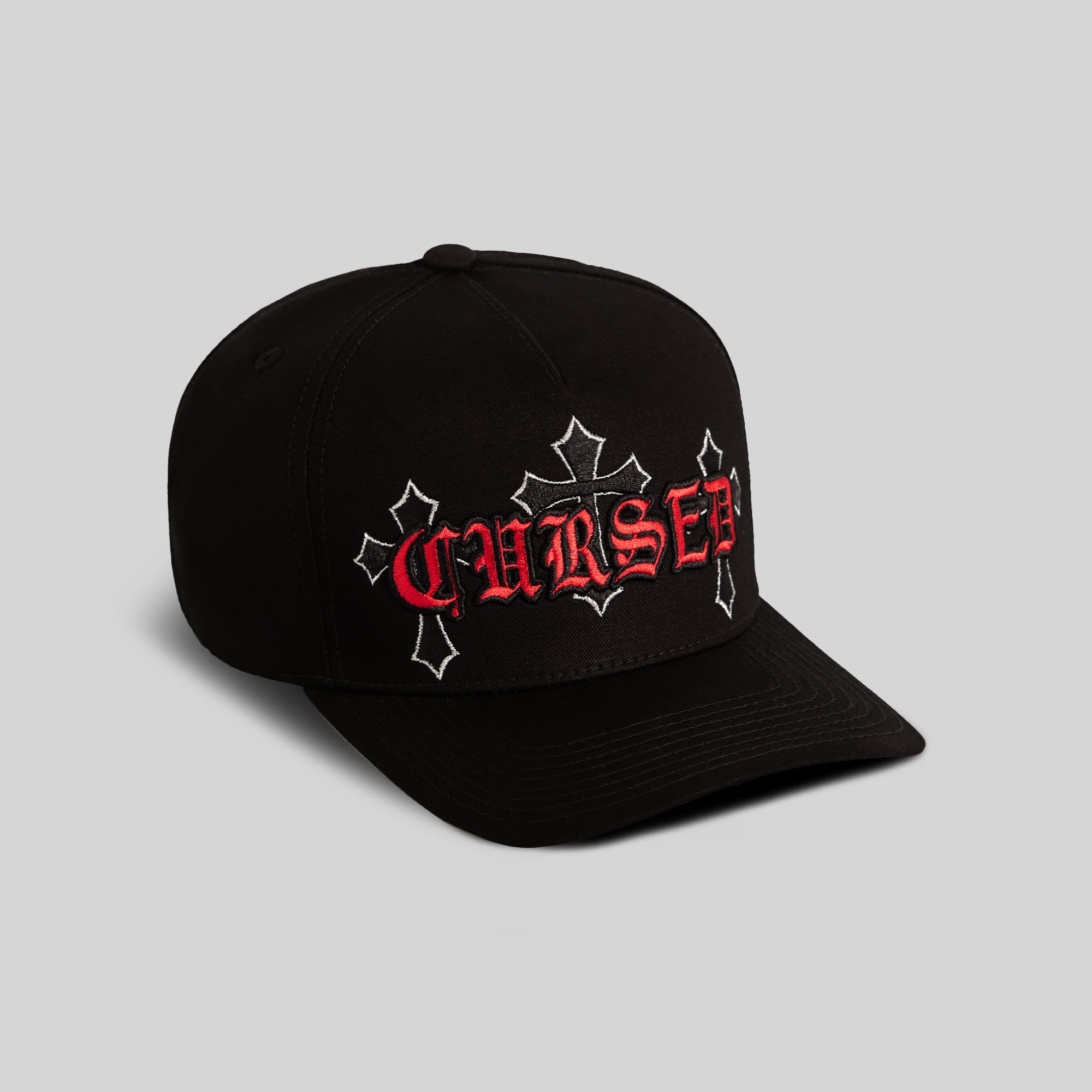 CURSED BLACK TWILL TRUCKER