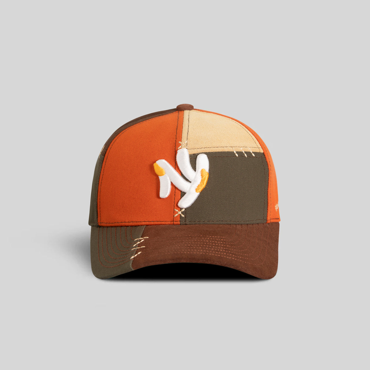FIELD GRADE X KURVE STUDIO NY IS HEALING VOODOO EARTH TWILL SUEDE CANVAS TRUCKER