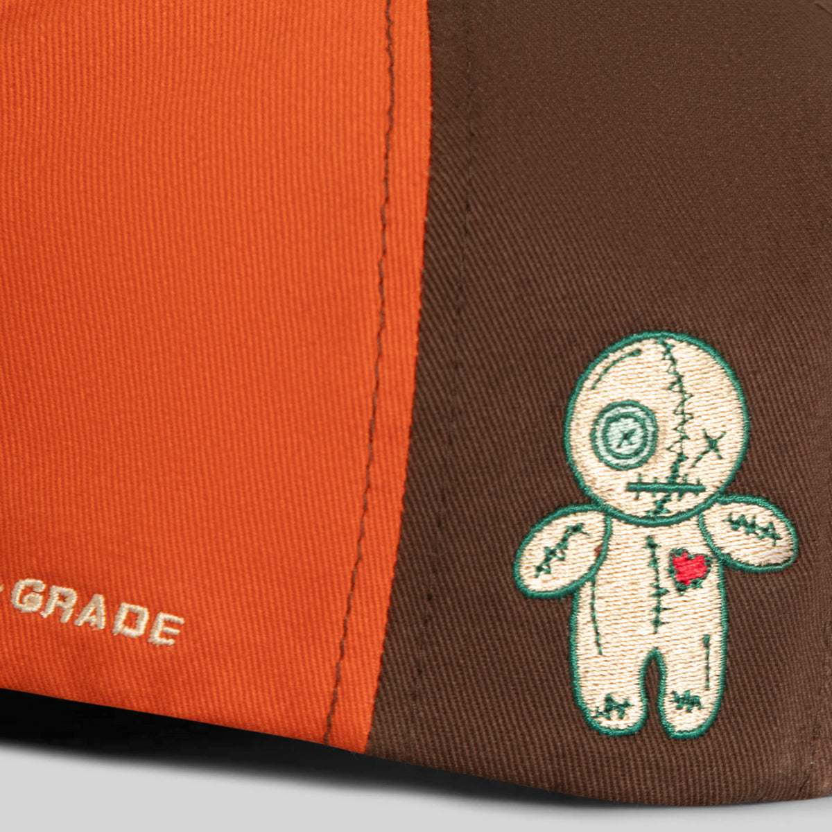 FIELD GRADE X KURVE STUDIO NY IS HEALING VOODOO EARTH TWILL SUEDE CANVAS TRUCKER