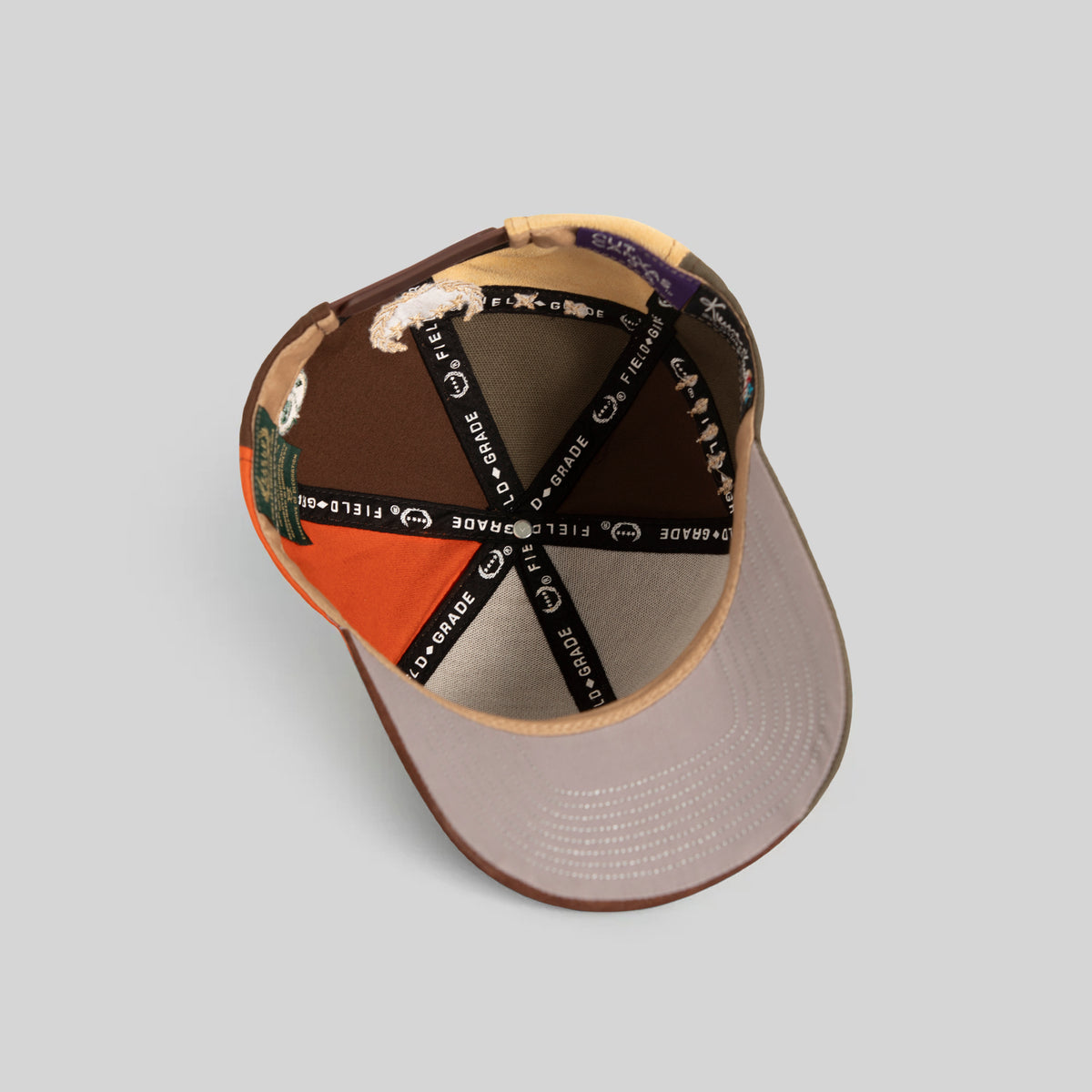FIELD GRADE X KURVE STUDIO NY IS HEALING VOODOO EARTH TWILL SUEDE CANVAS TRUCKER