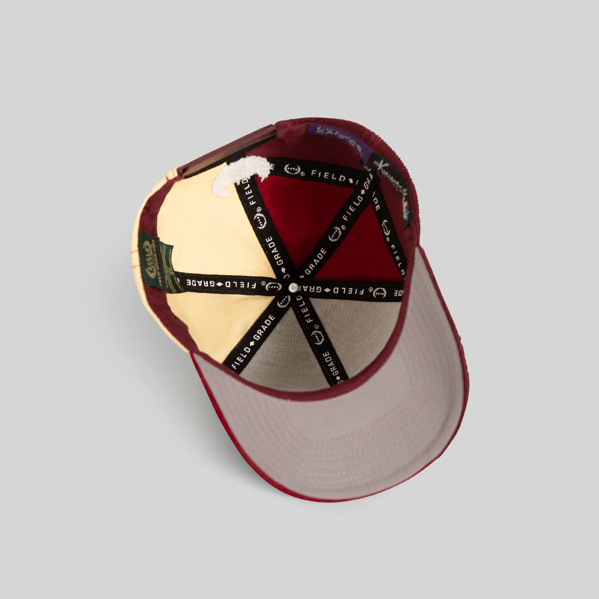 FIELD GRADE X KURVE STUDIO NY IS HEALING MULTI CORDUROY PATCHWORK TRUCKER