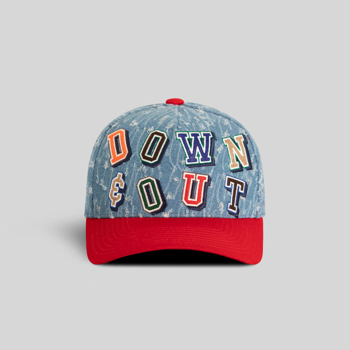 DOWN & OUT NEEDLE PUNCH DENIM WOOL TRUCKER