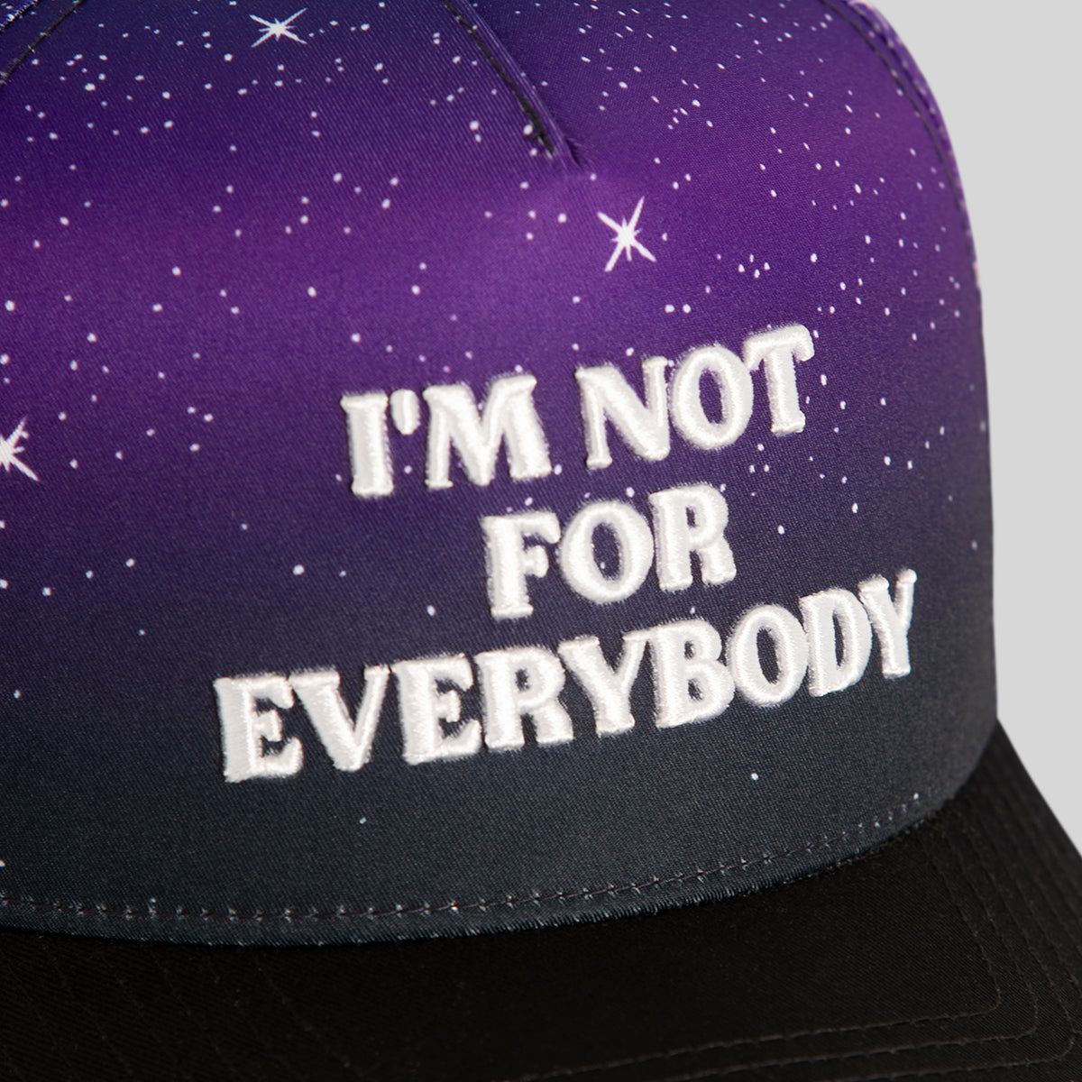 I'M NOT FOR EVERYBODY COSMIC VALLEY TWILL TRUCKER