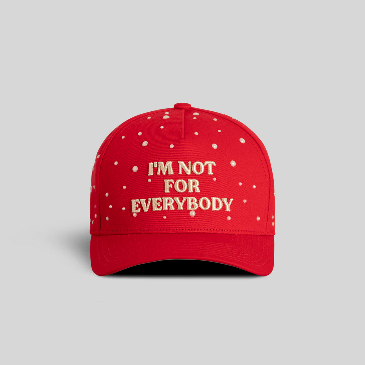 NOT FOR EVERYBODY PEARL RED TWILL TRUCKER