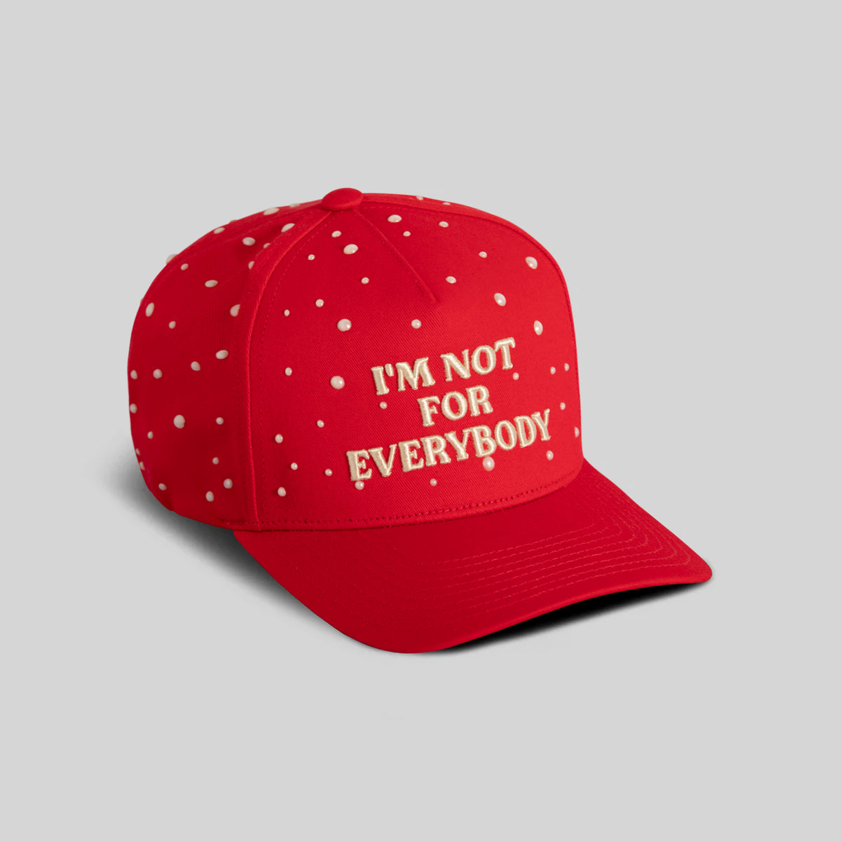 NOT FOR EVERYBODY PEARL RED TWILL TRUCKER