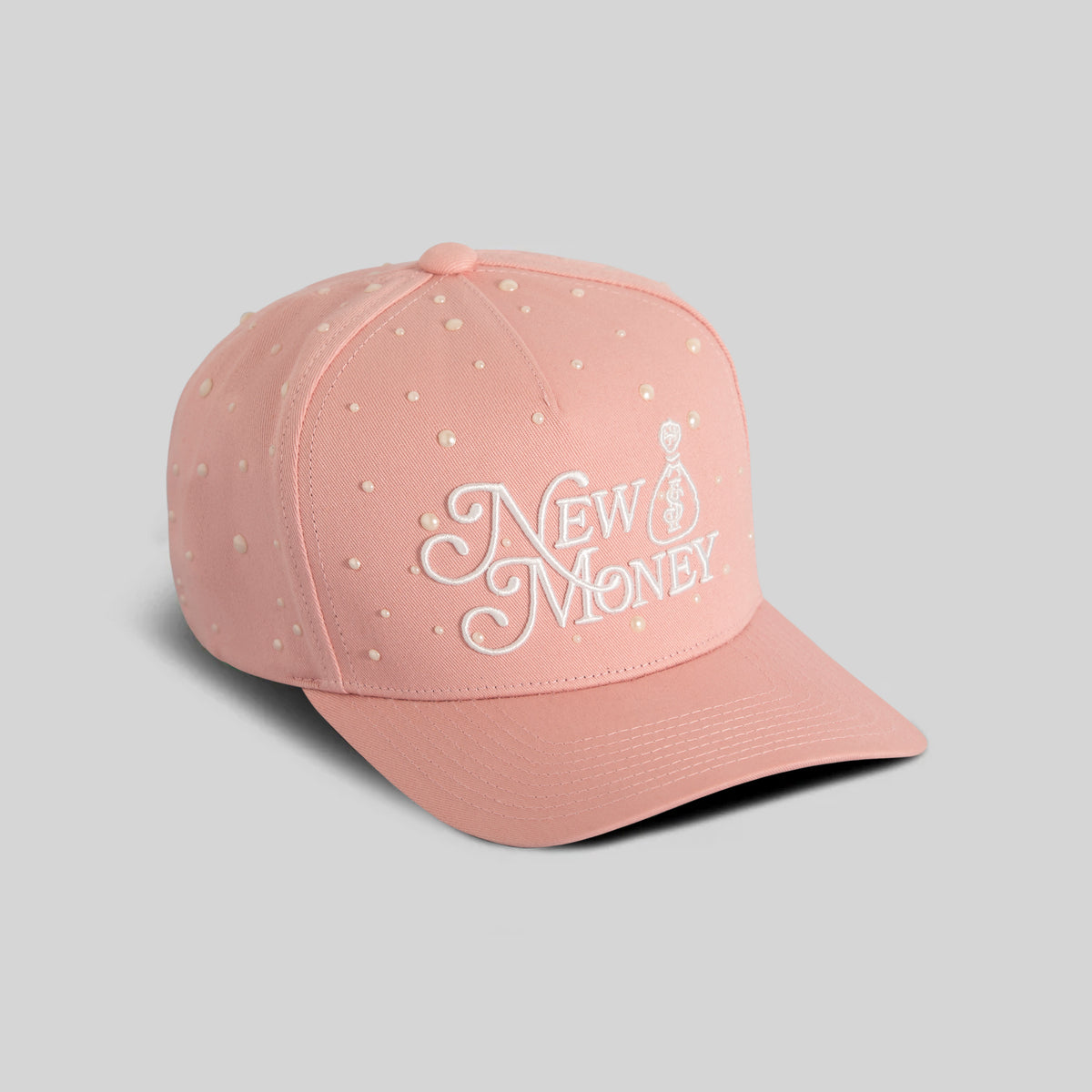 NEW MONEY PEARL PINK TWILL TRUCKER