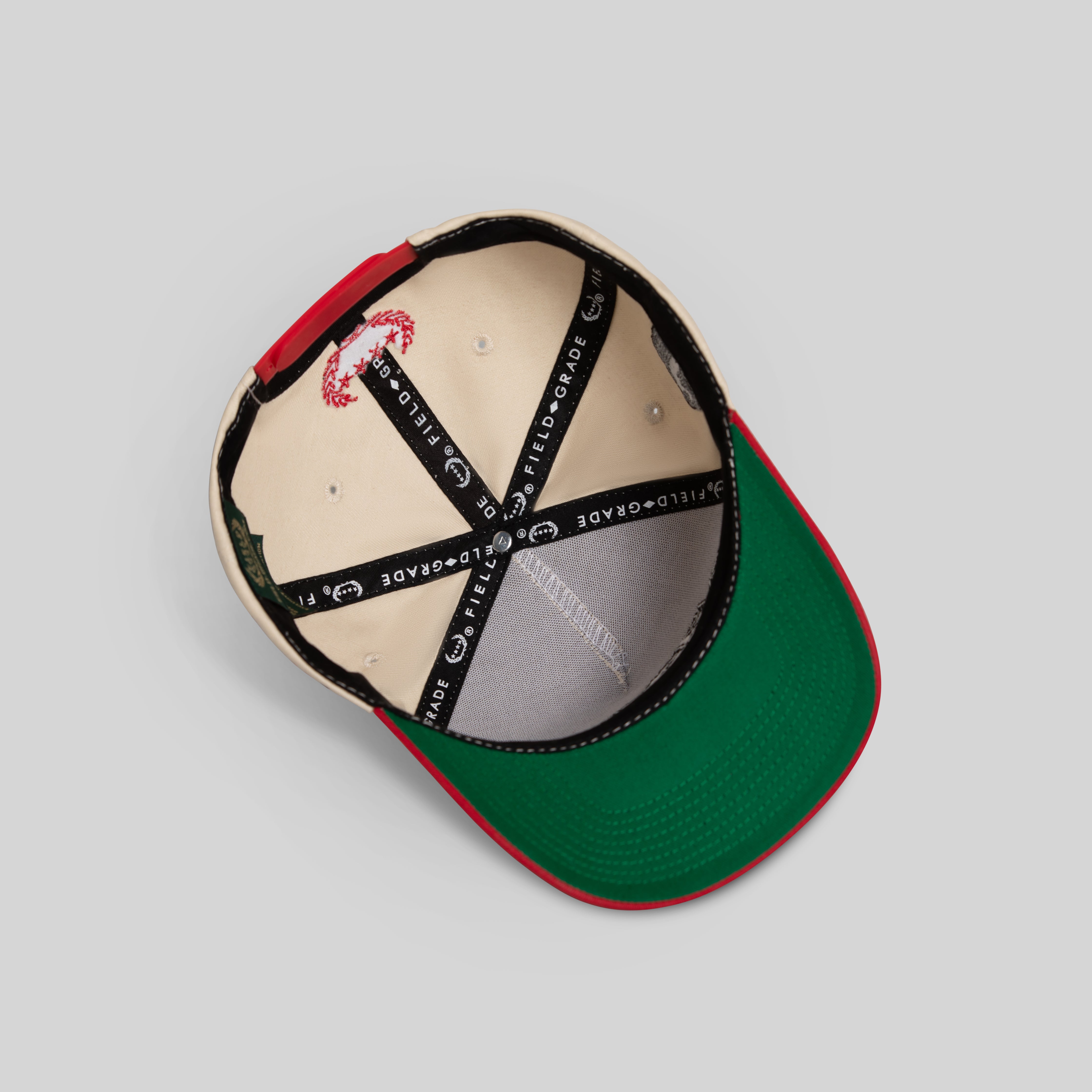 EVERYBODY GOTTA EAT SAND RED TWILL TRUCKER