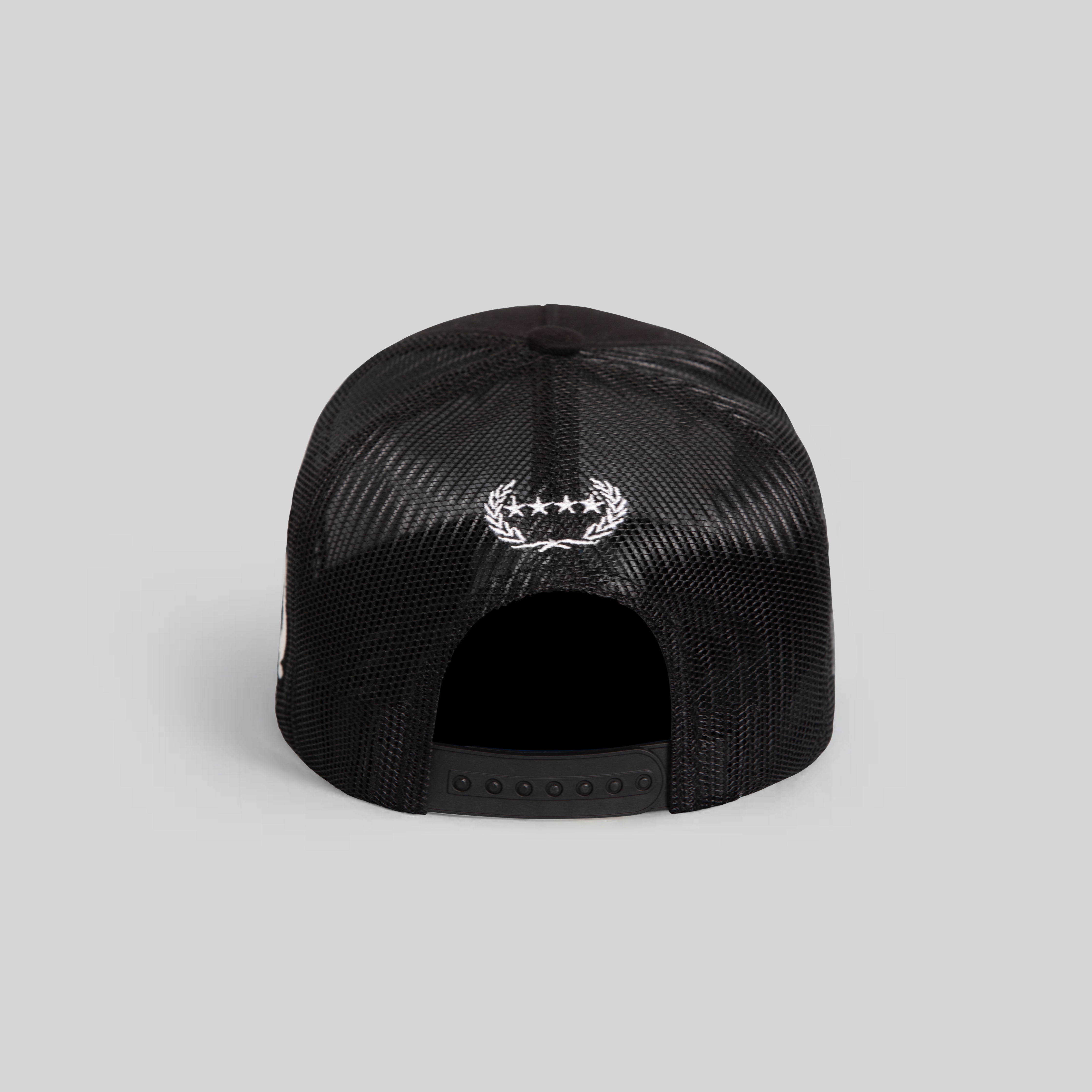 EVERYBODY GOTTA EAT BLACK TWILL MESH TRUCKER