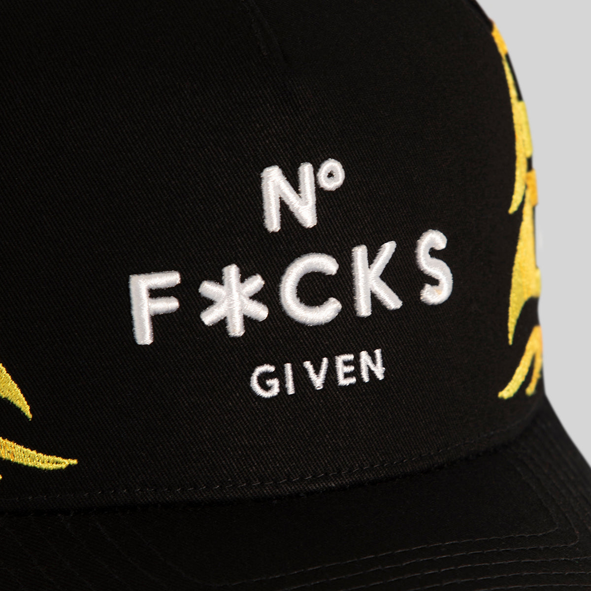 NO FUCKS GIVEN TRIBAL FLAME TWILL TRUCKER