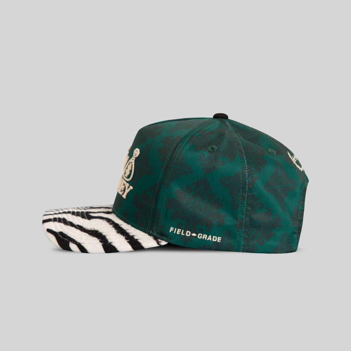 NEW MONEY JACQUARD FAUX ZEBRA TWILL TRUCKER