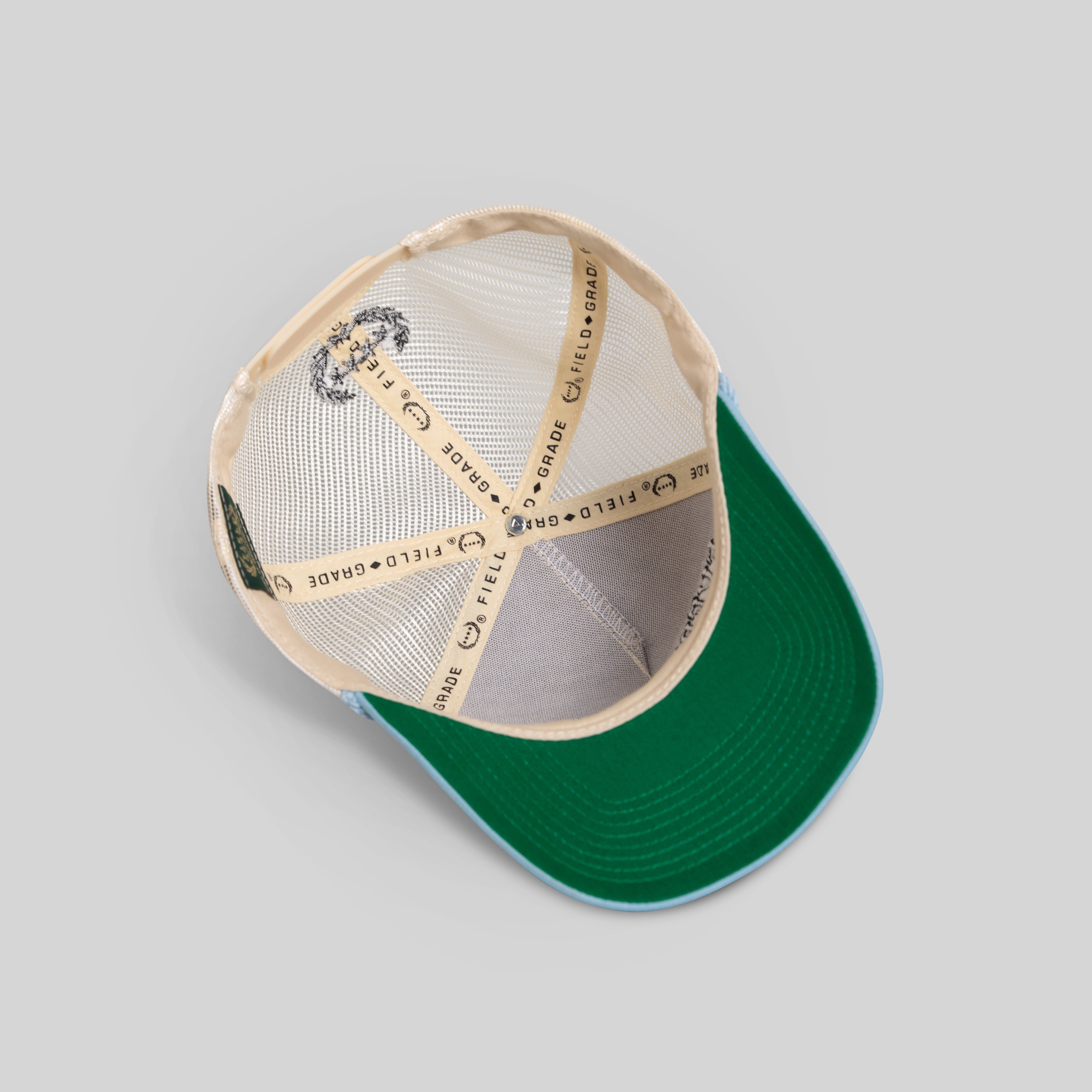 EVERYTHINGS F*CKED SAND UNI BLUE TWILL MESH TRUCKER