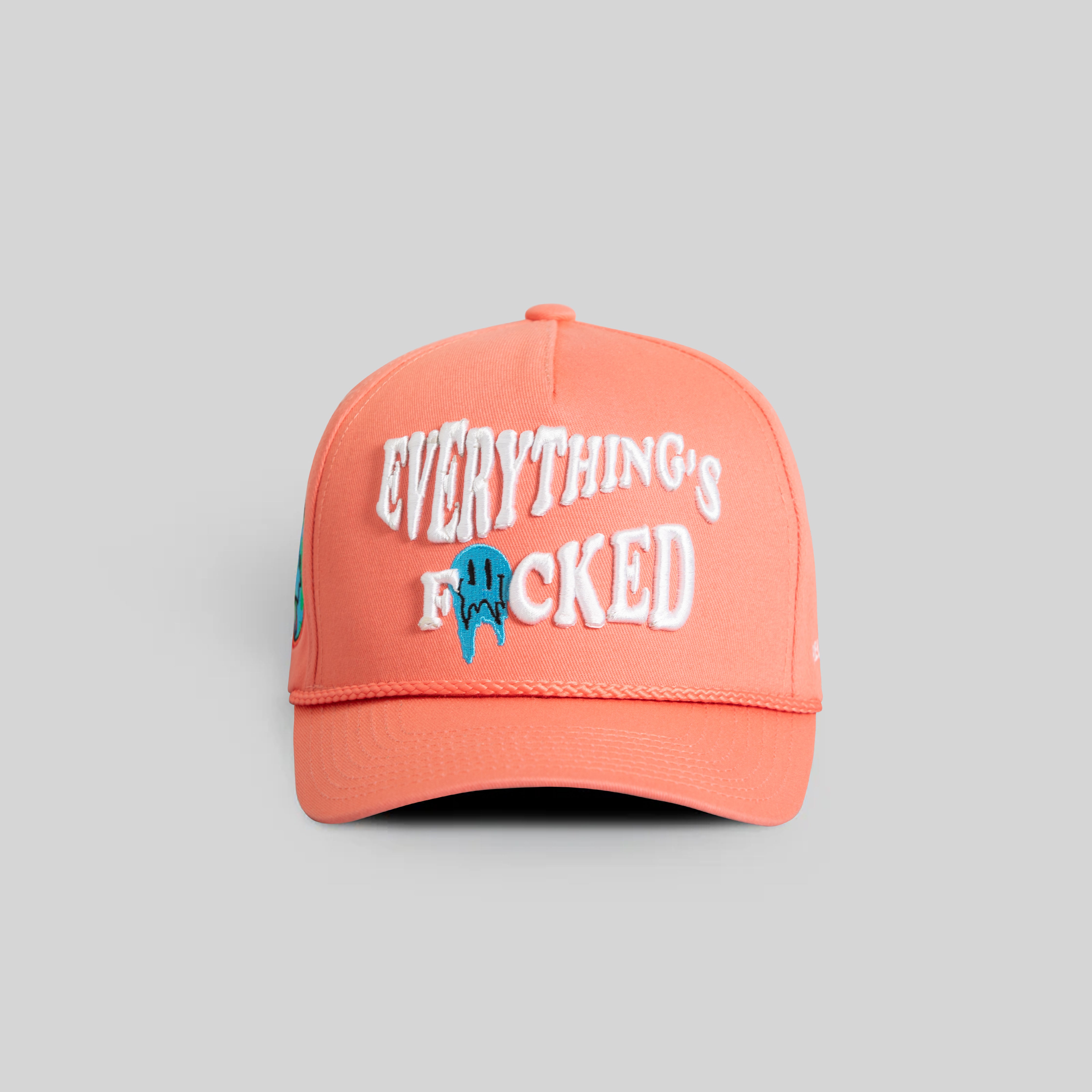 EVERYTHINGS F*CKED ROSE PINK TWILL TRUCKER