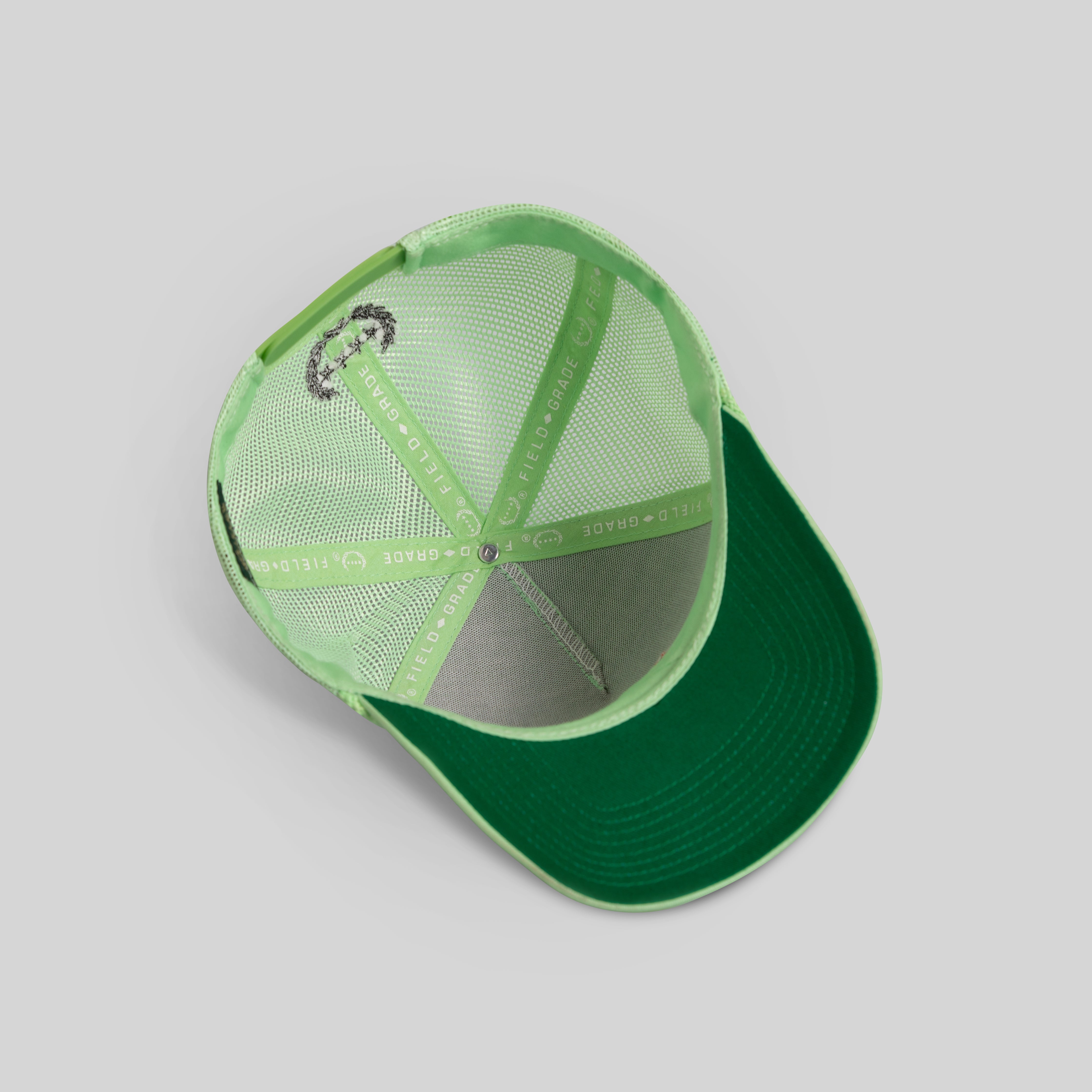 BEWARE OF ROTTY KEY LIME TWILL MESH TRUCKER