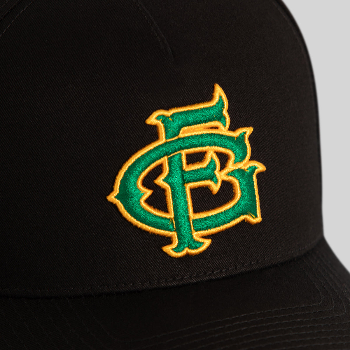 FIELD GRADE SPORTS BLACK TWILL TRUCKER