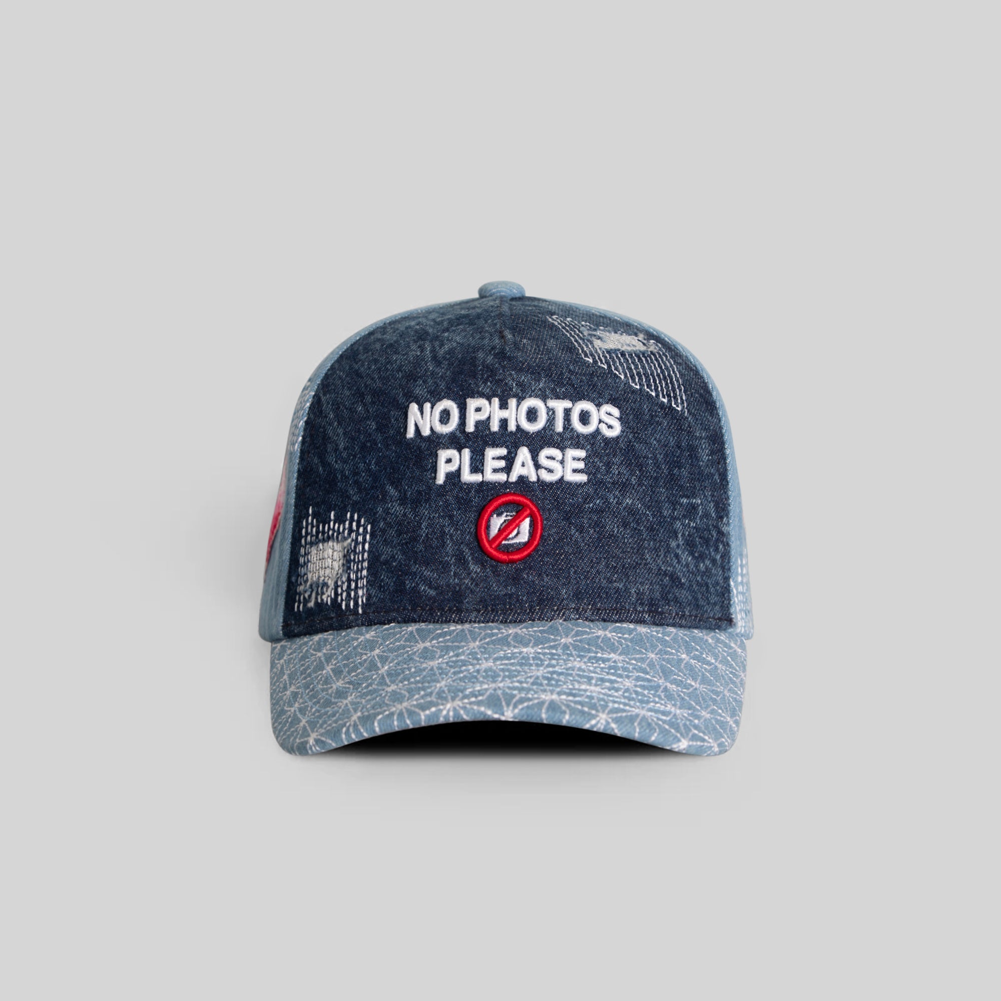 NO PHOTOS SASHIKO WASHED DENIM TRUCKER