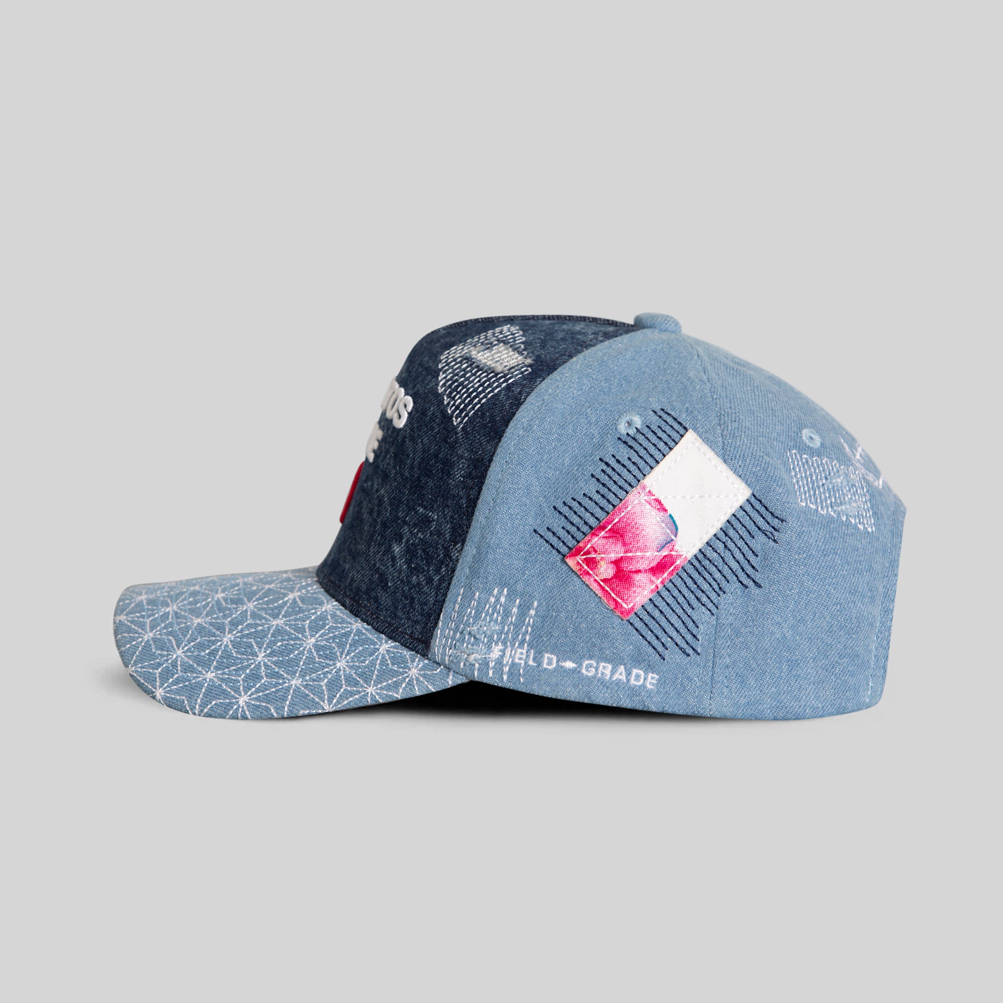 NO PHOTOS SASHIKO WASHED DENIM TRUCKER