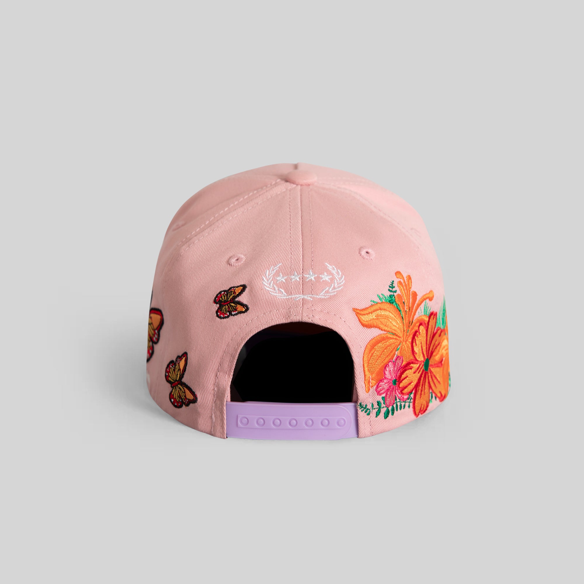 NO F*CKS GIVEN PINK LAVENDER FLORAL TRUCKER