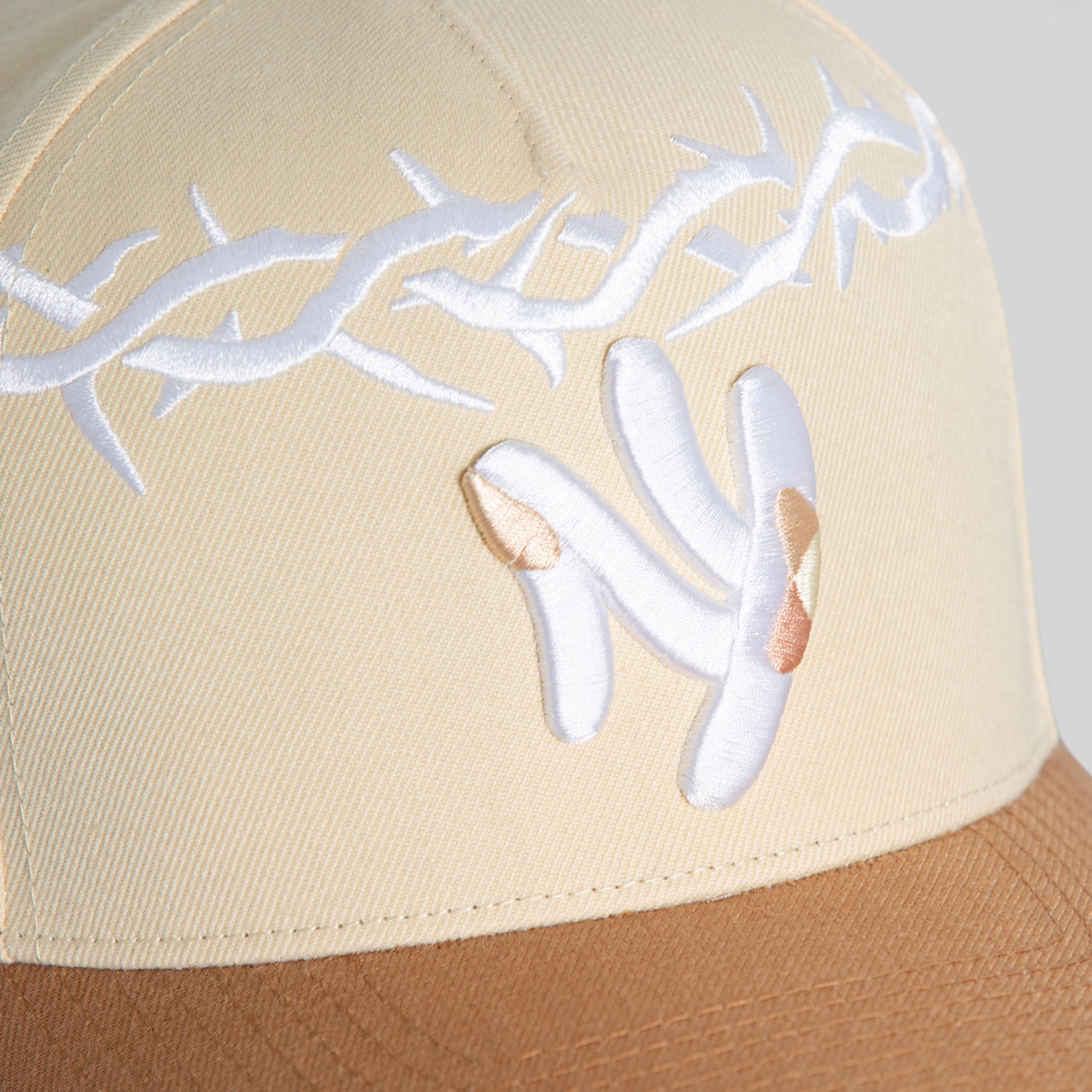 FIELD GRADE X KURVE STUDIO NY IS HEALING CROWN OF THORNS WOOL TRUCKER