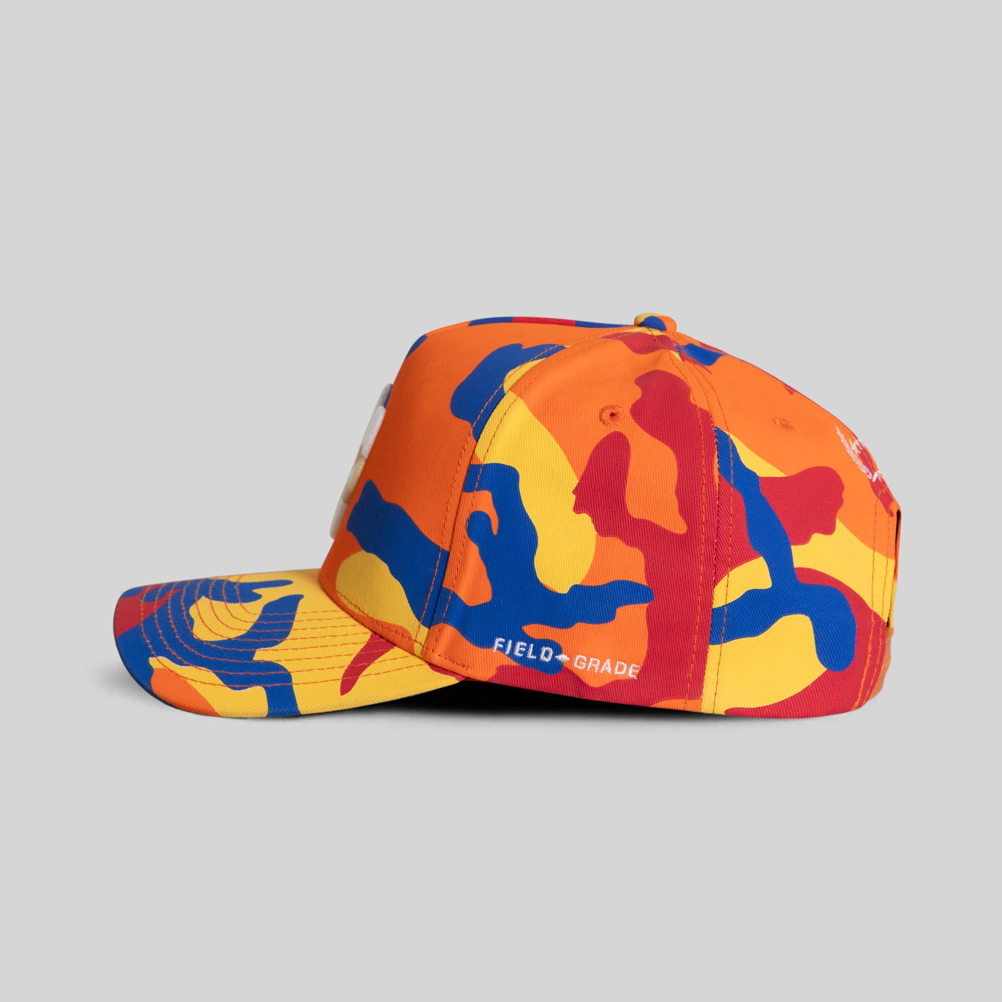 FIELD GRADE X KURVE STUDIO NY IS HEALING FIRE & ICE TWILL TRUCKER
