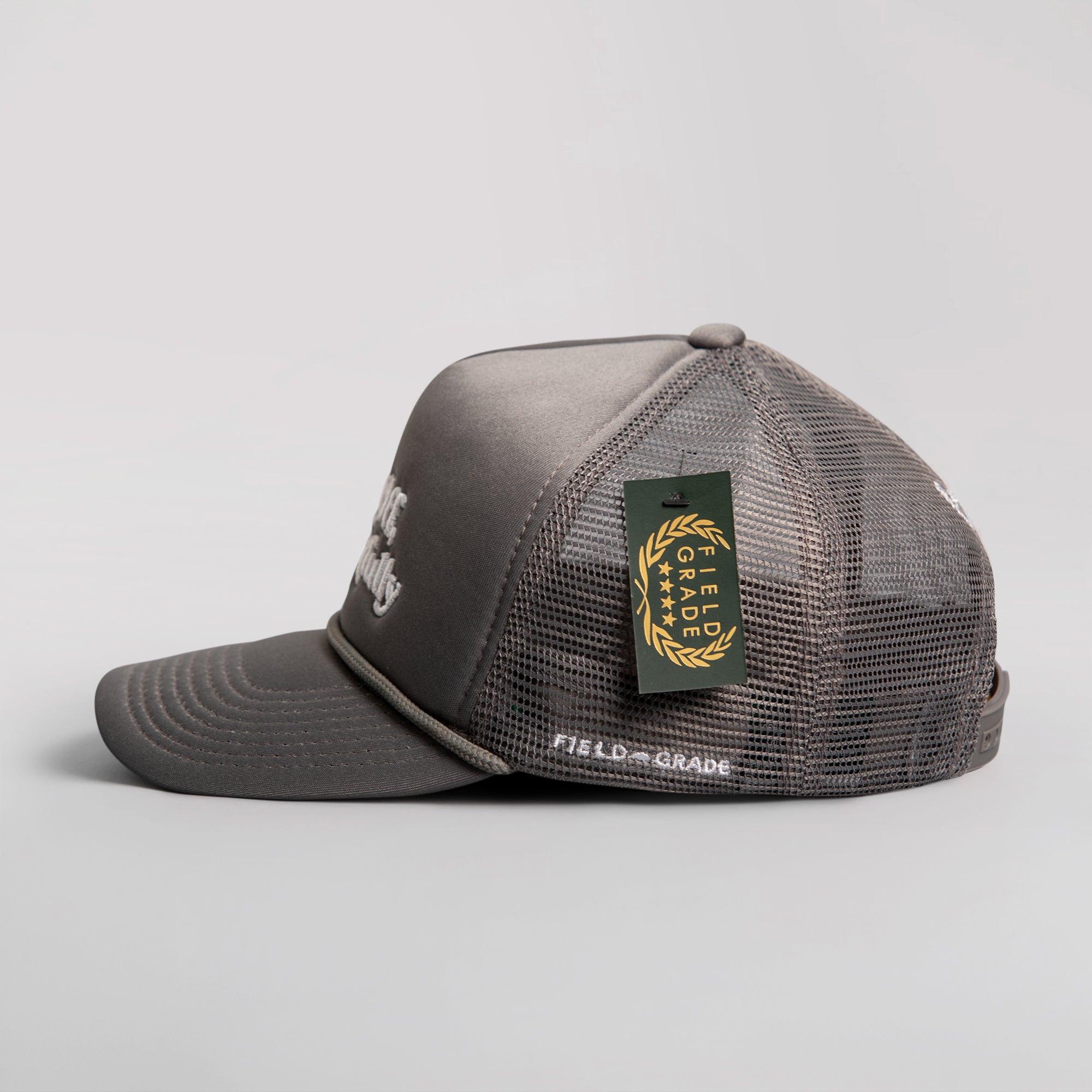 RESPECTFULLY COOL GREY TRUCKER HAT