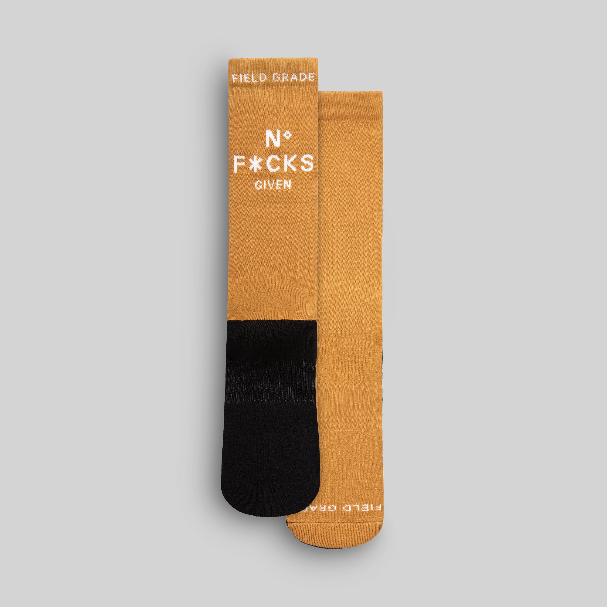 NO F*CKS GIVEN WHEAT/SAGE/RATTAN CUSHIONED CREW SOCK 3 PACK